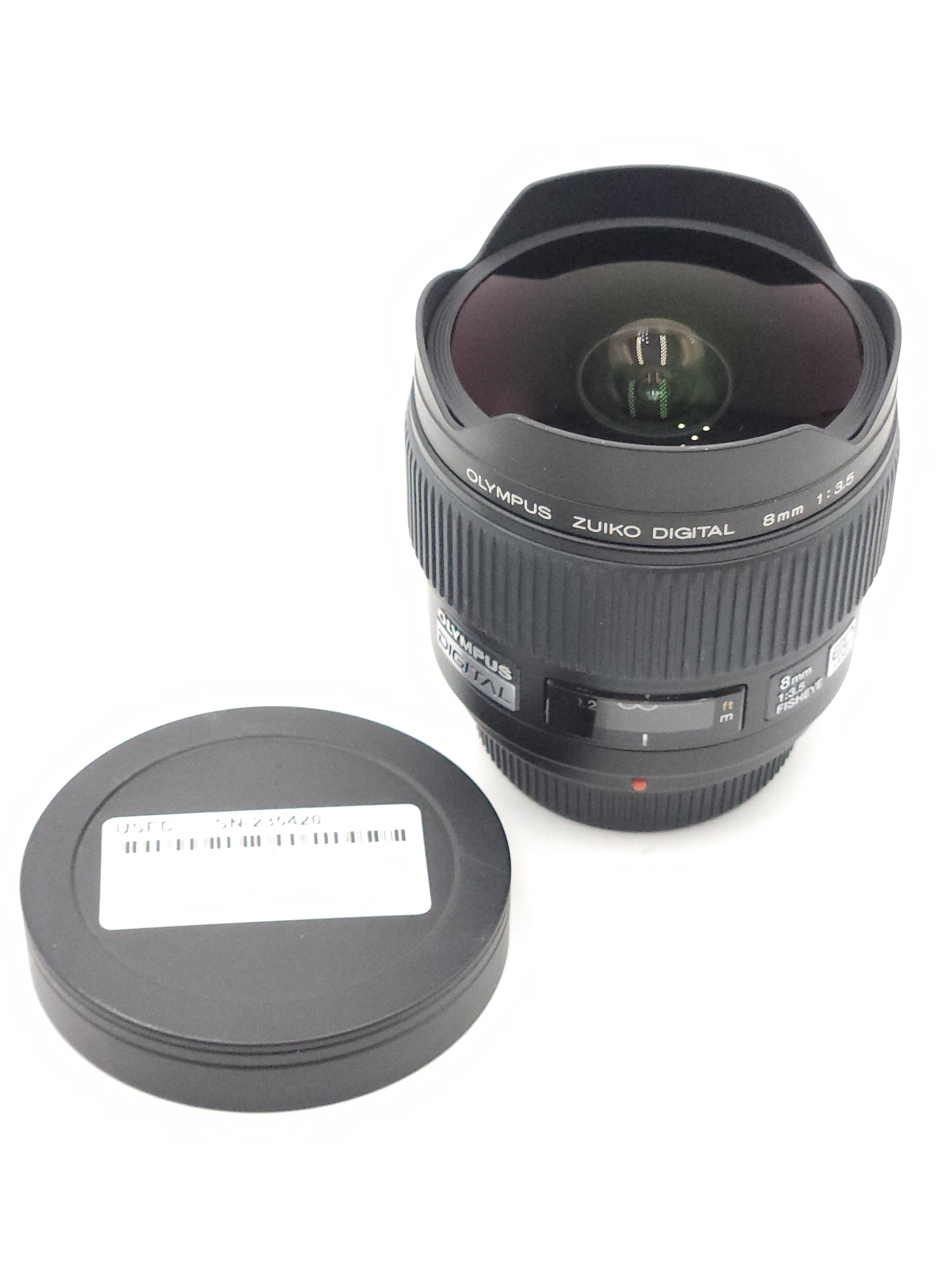 Used Olympus 8mm f3.5 (4/3) ED Fisheye Lens