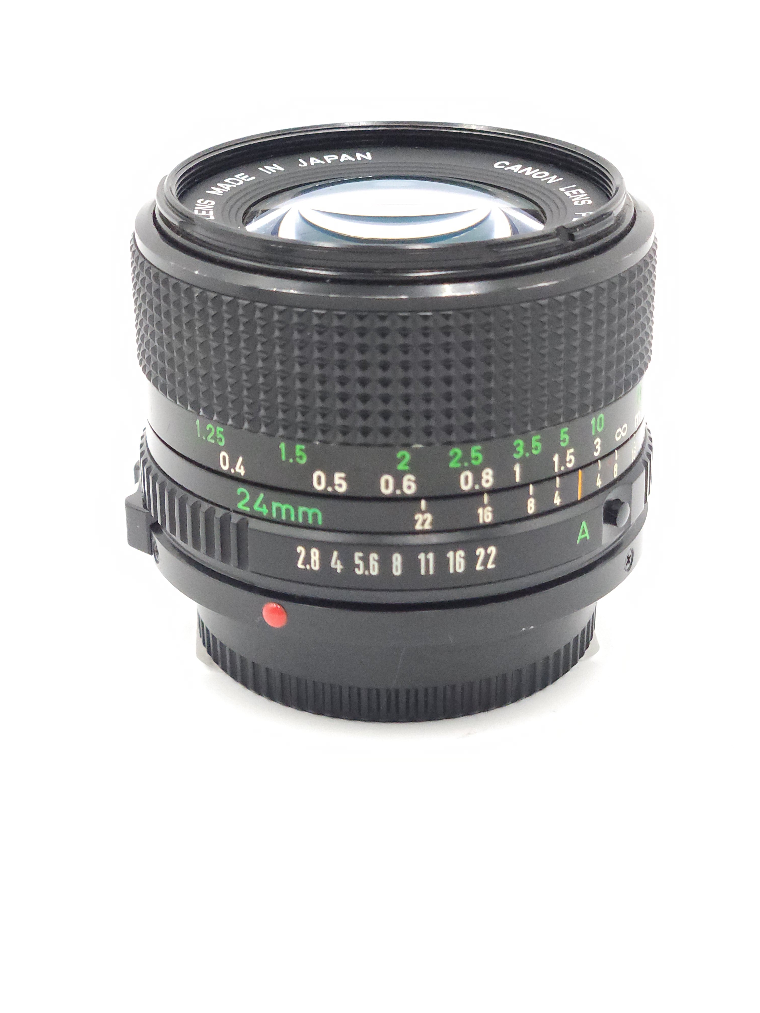 Used Canon 24mm f2.8 (FD) Lens