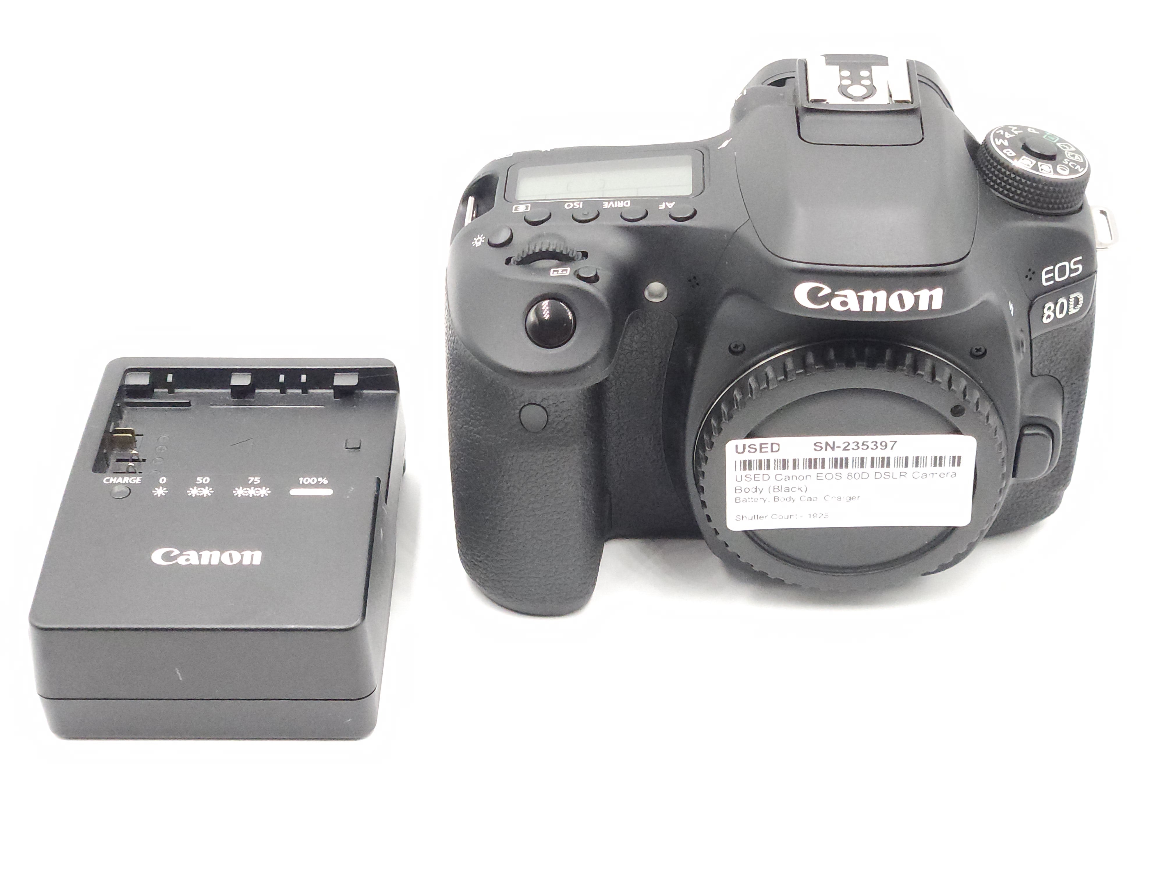 USED Canon EOS 80D DSLR Camera Body (Black)