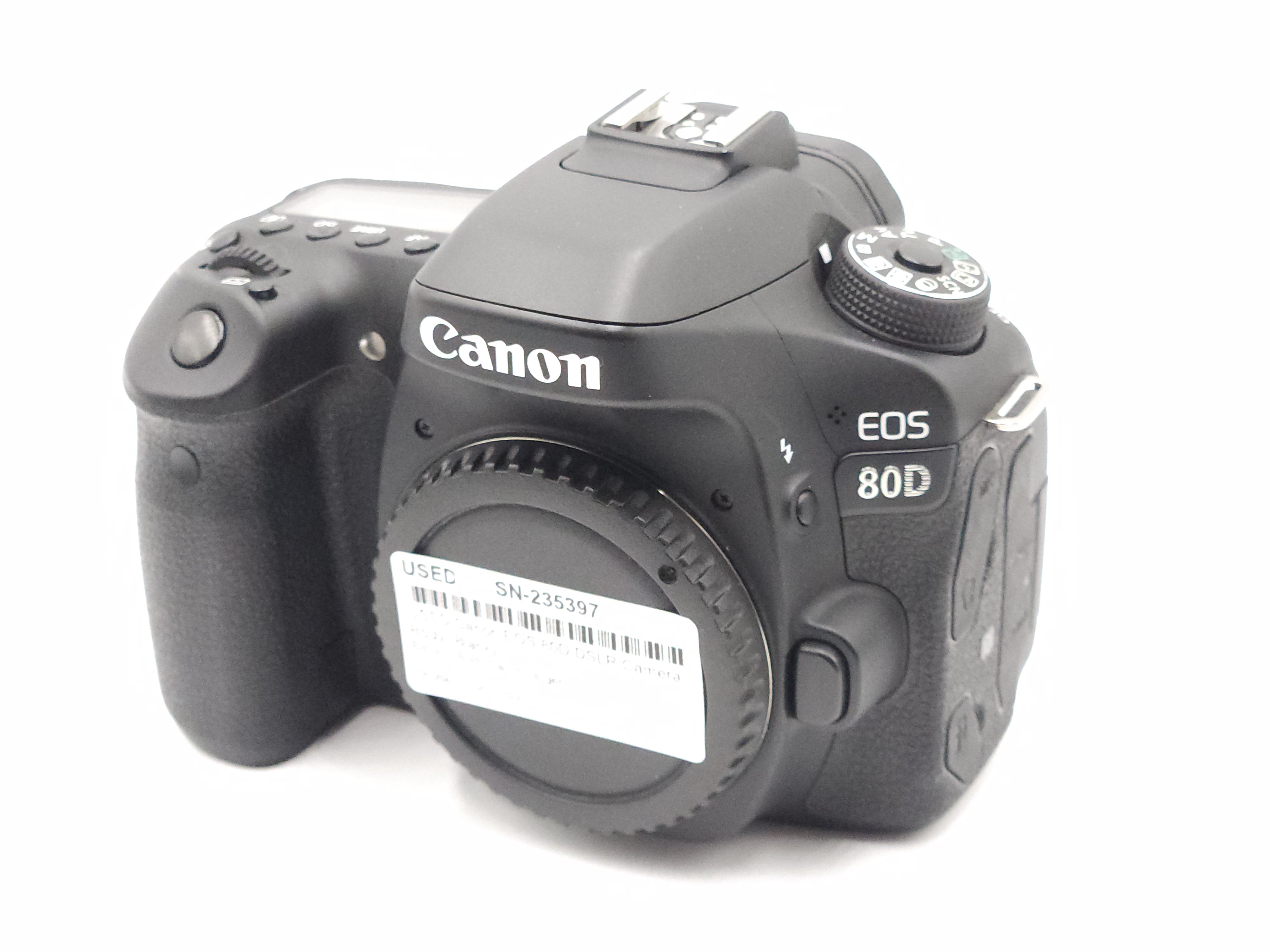 USED Canon EOS 80D DSLR Camera Body (Black)