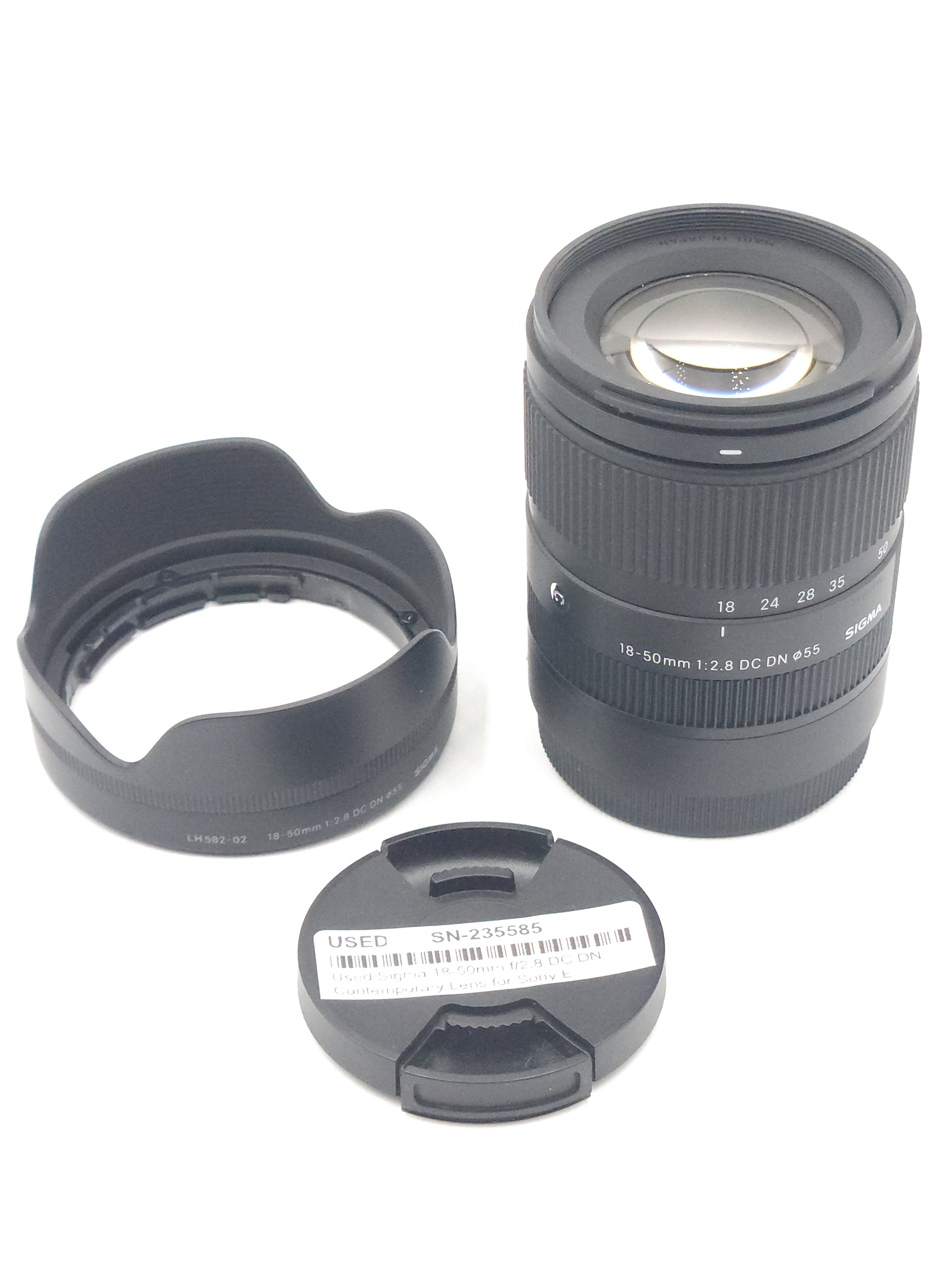 Used Sigma 18-50mm f/2.8 DC DN Contemporary Lens for Sony E