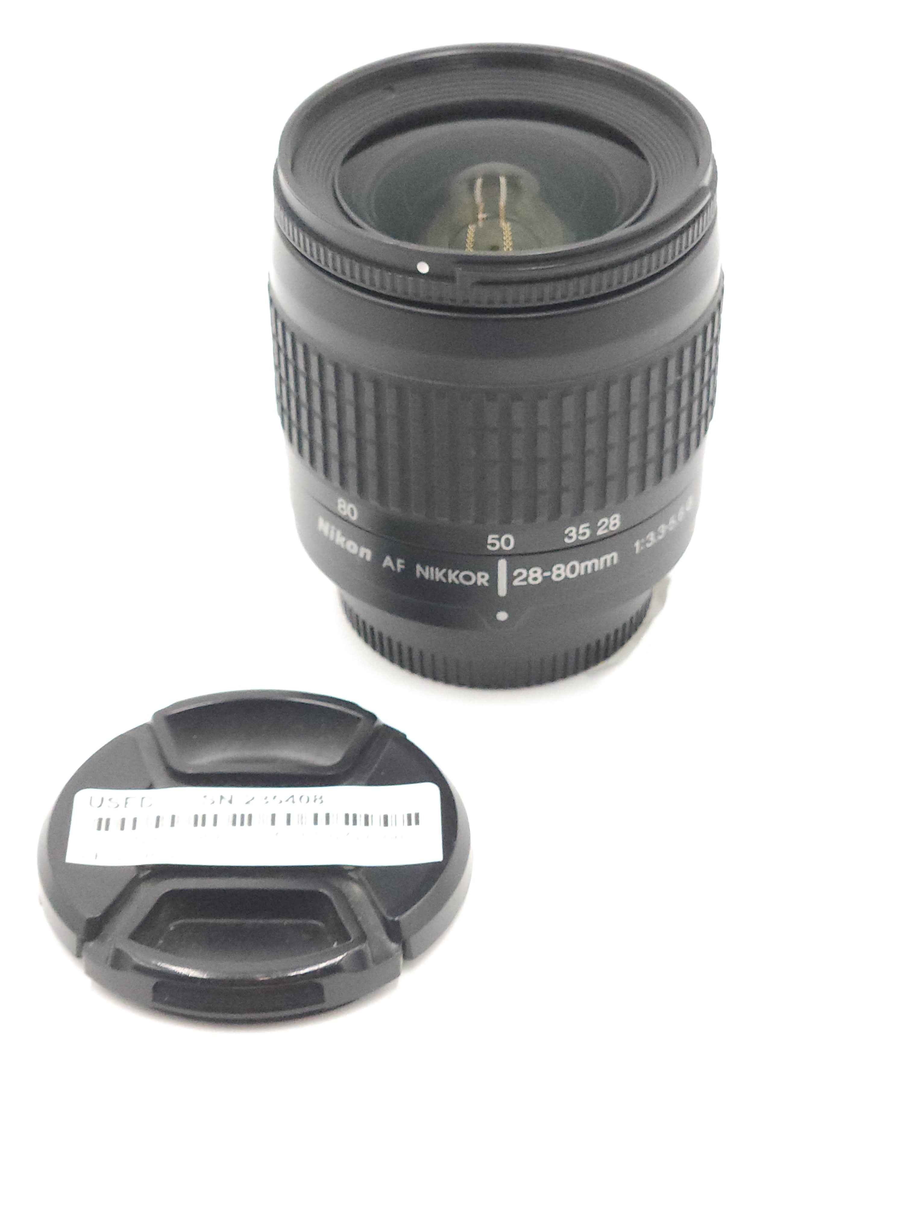 Used Nikon 28-80mm f3.3-5.6 G (non-AF-s) Lens