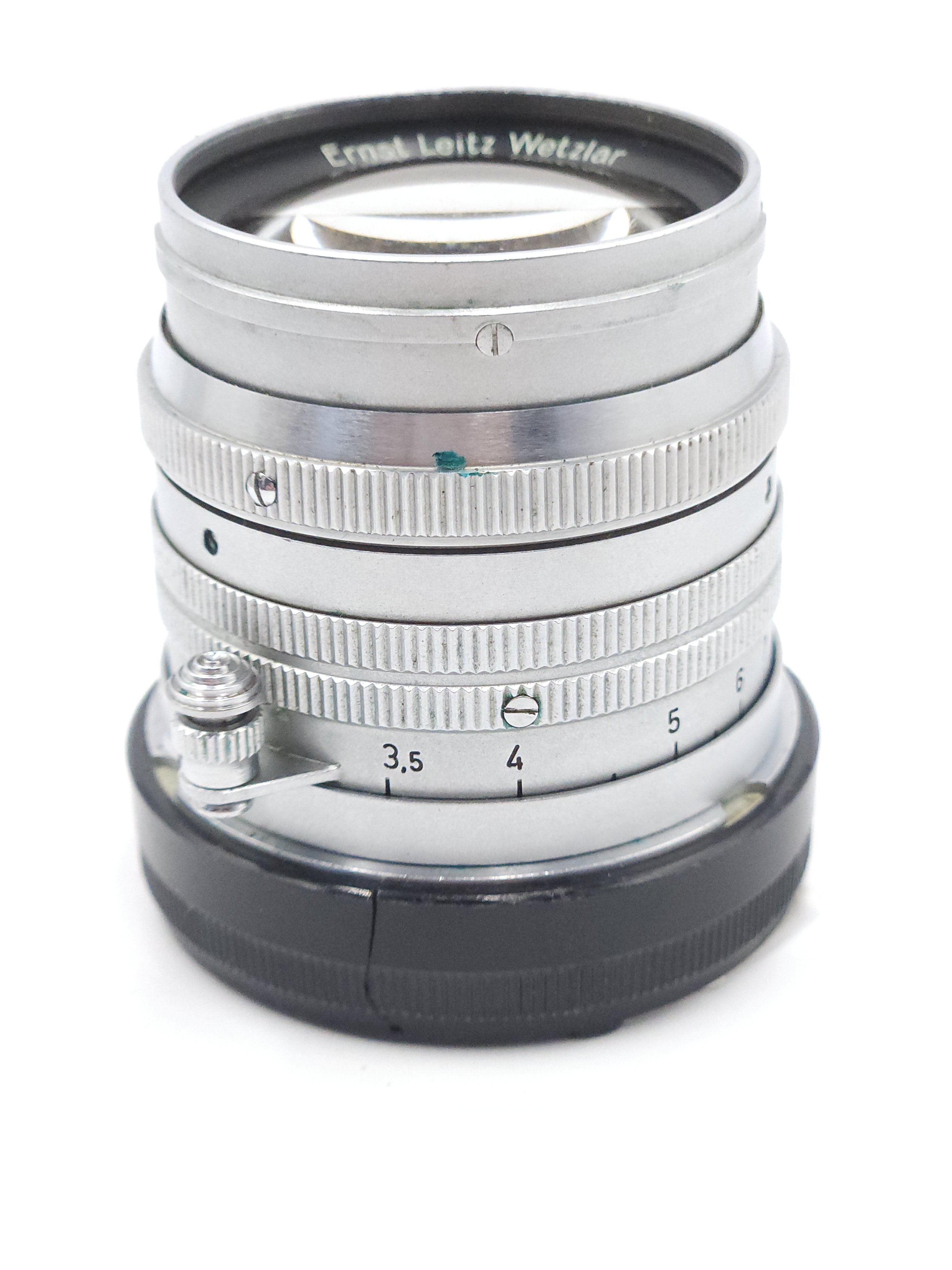 Used Leitz Wetzlar Summarit 5cm (50mm) f1.5 Lens w/Y, OR, & GR Filters