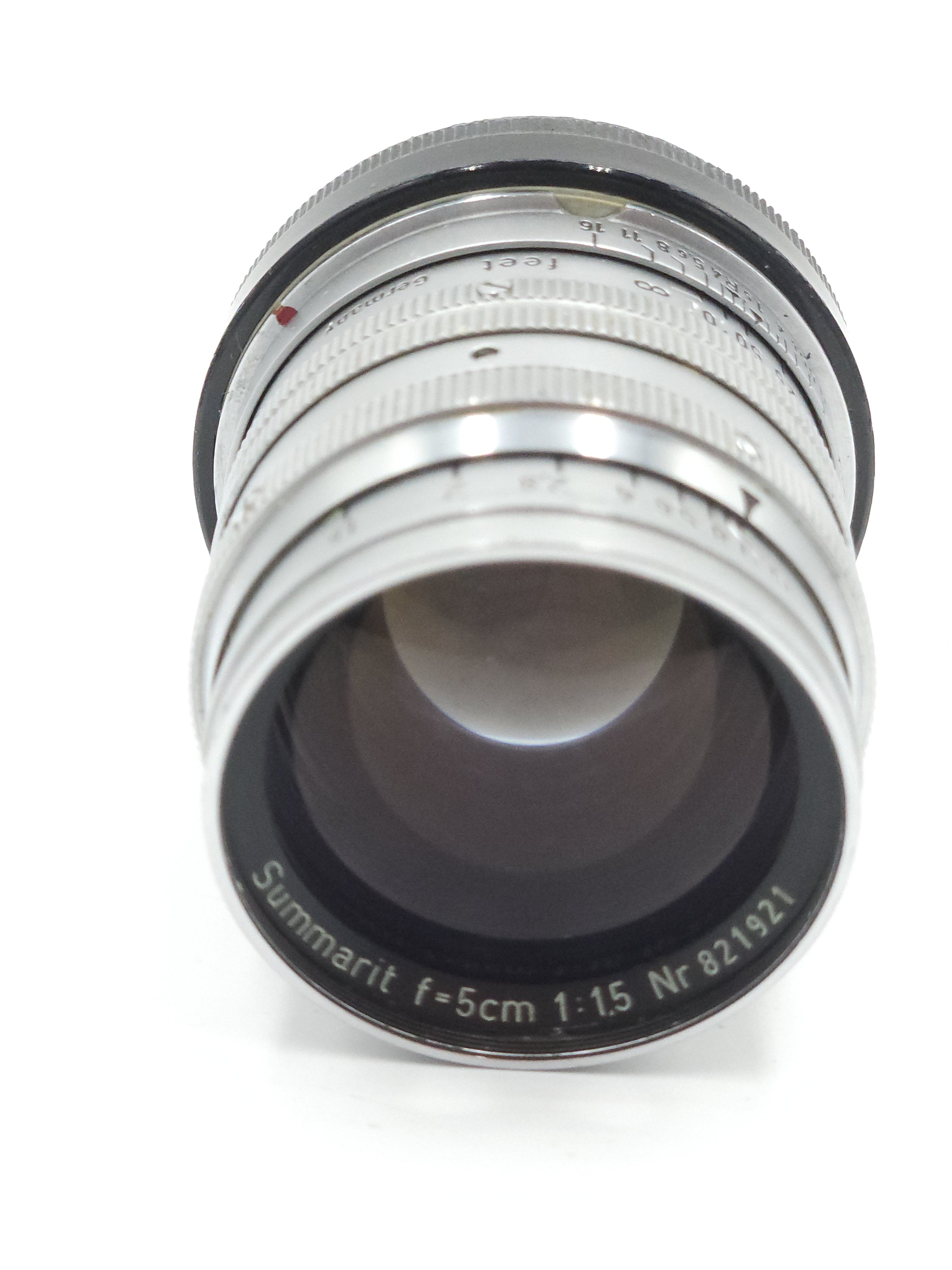 Used Leitz Wetzlar Summarit 5cm (50mm) f1.5 Lens w/Y, OR, & GR Filters