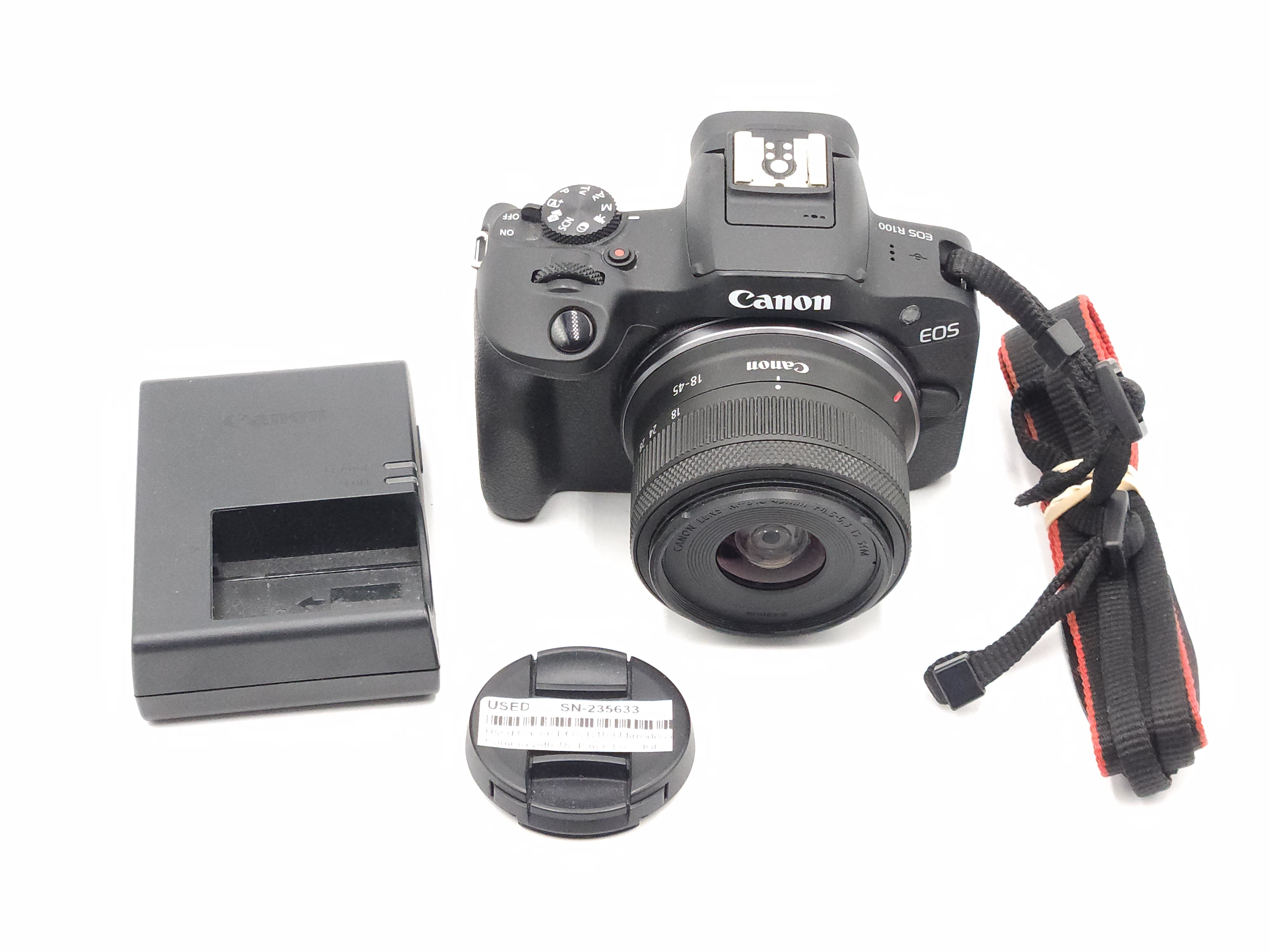 Used Canon EOS R100 Mirrorless Camera with 18-45mm Lens Kit