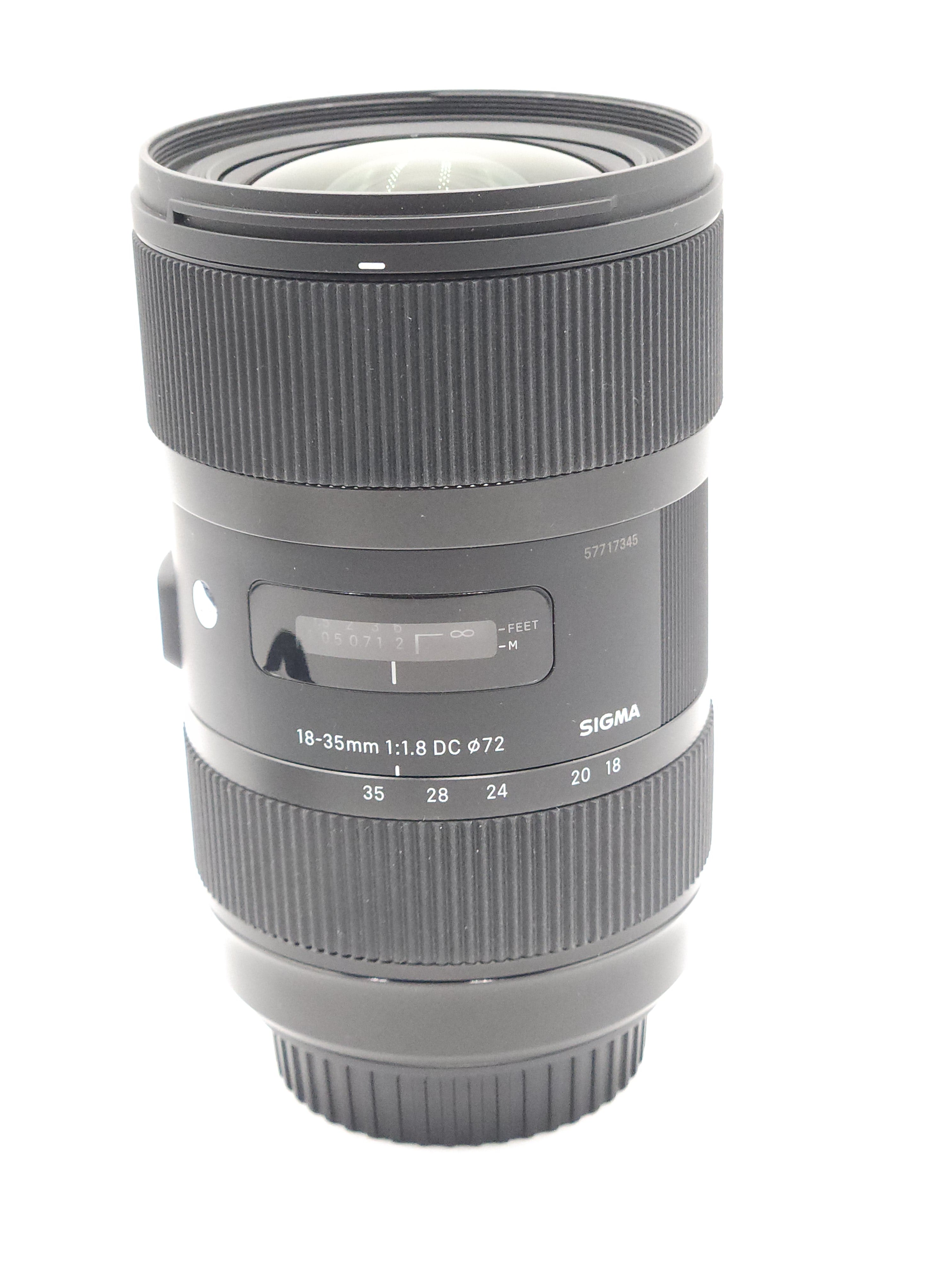 USED Sigma 18-35mm F1.8 DC HSM Art Lens for Canon