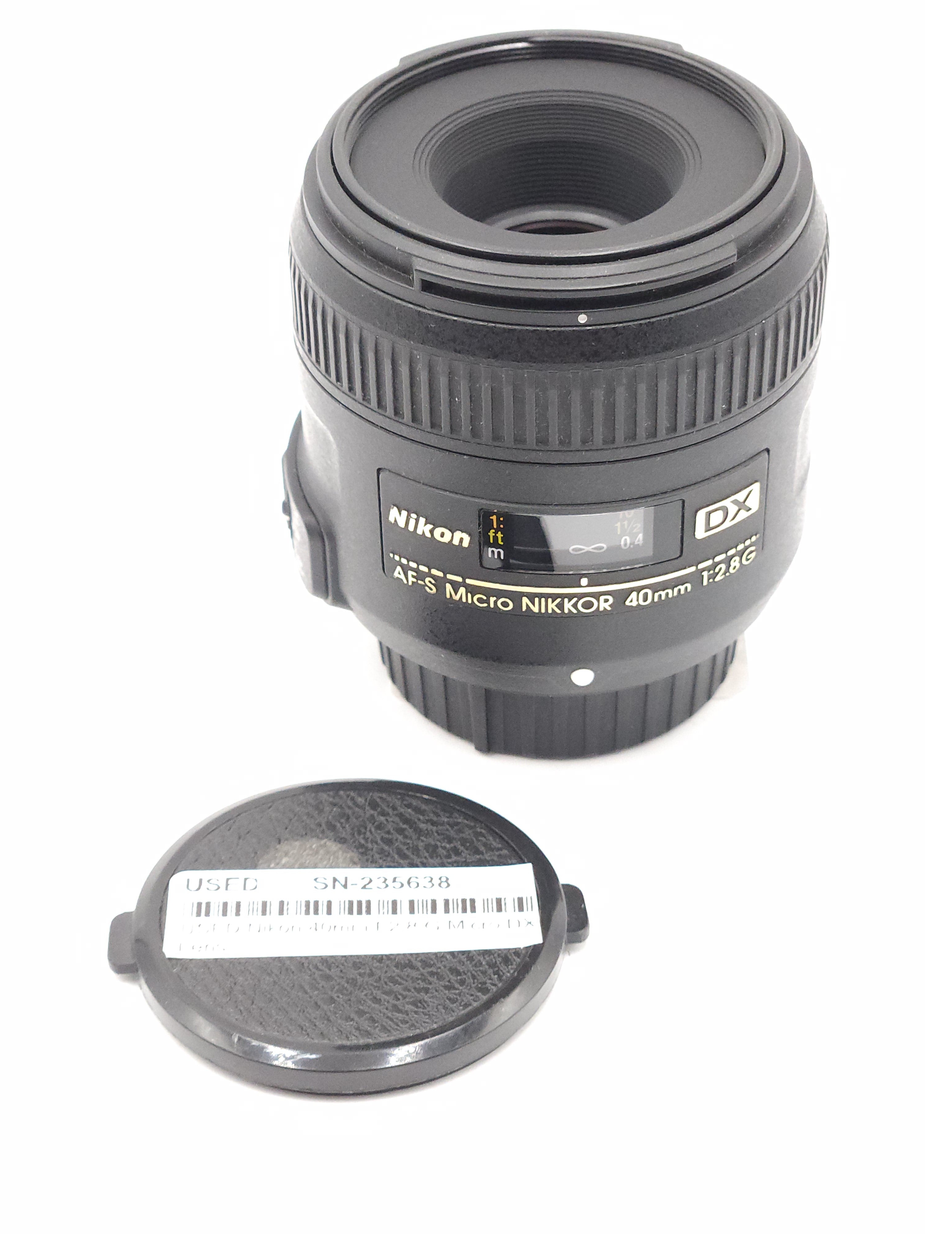 USED Nikon 40mm F2.8 G Micro DX Lens