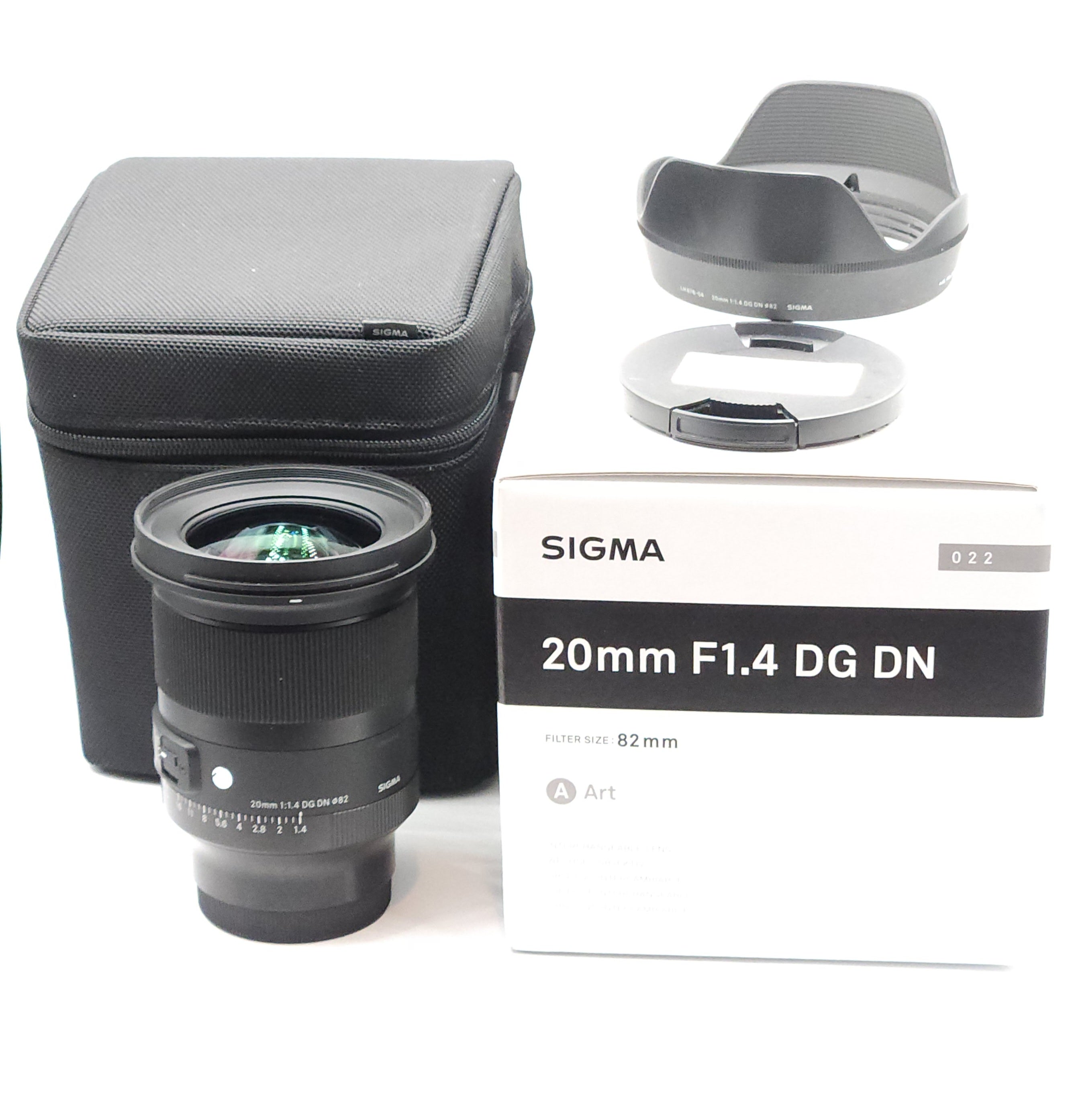 Used Sigma 20mm F1.4 DG DN Art Lens for Sony E