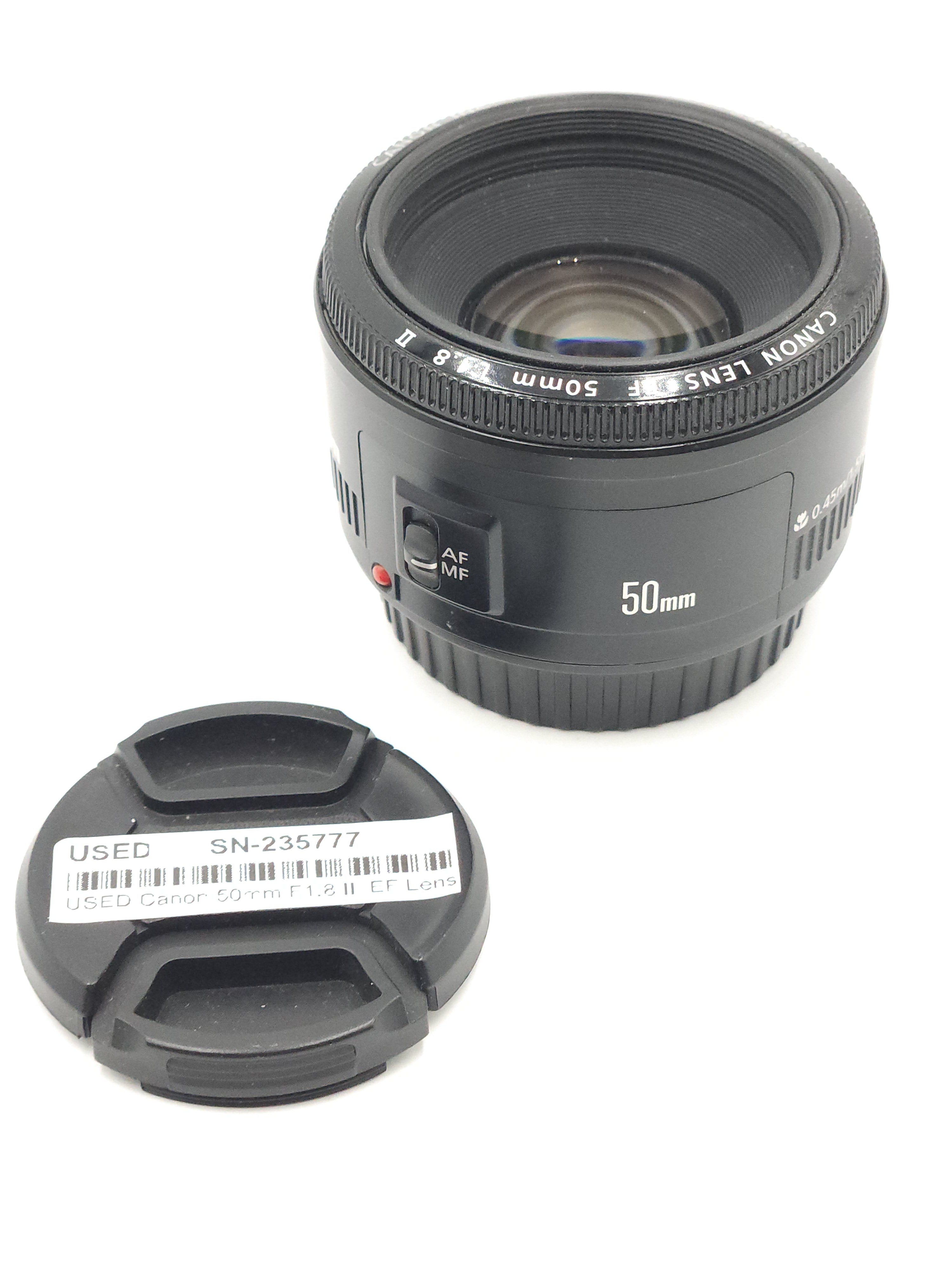 USED Canon 50mm F1.8 II  EF Lens