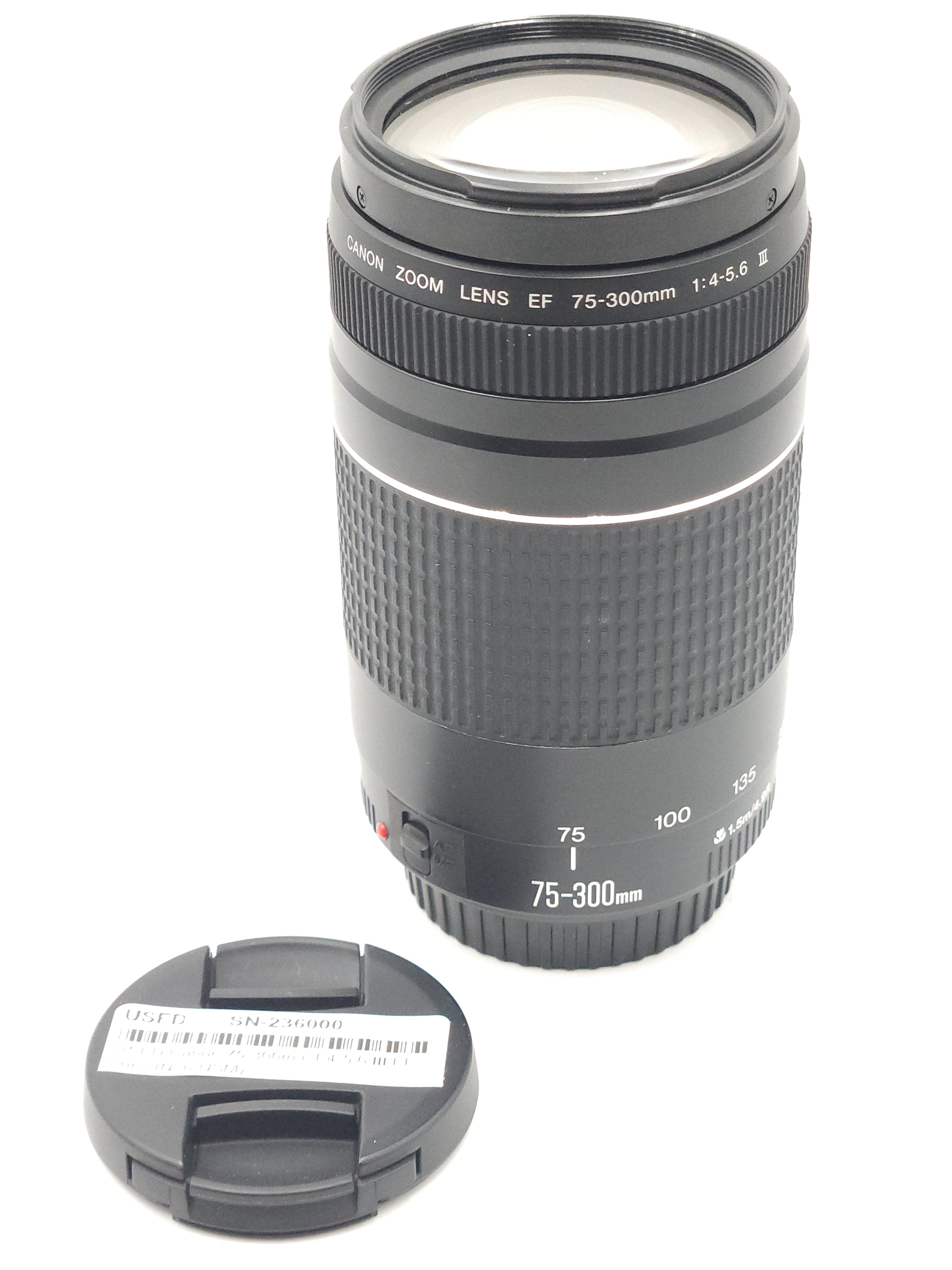 USED Canon 75-300mm F4-5.6 III EF Lens (Non-USM)