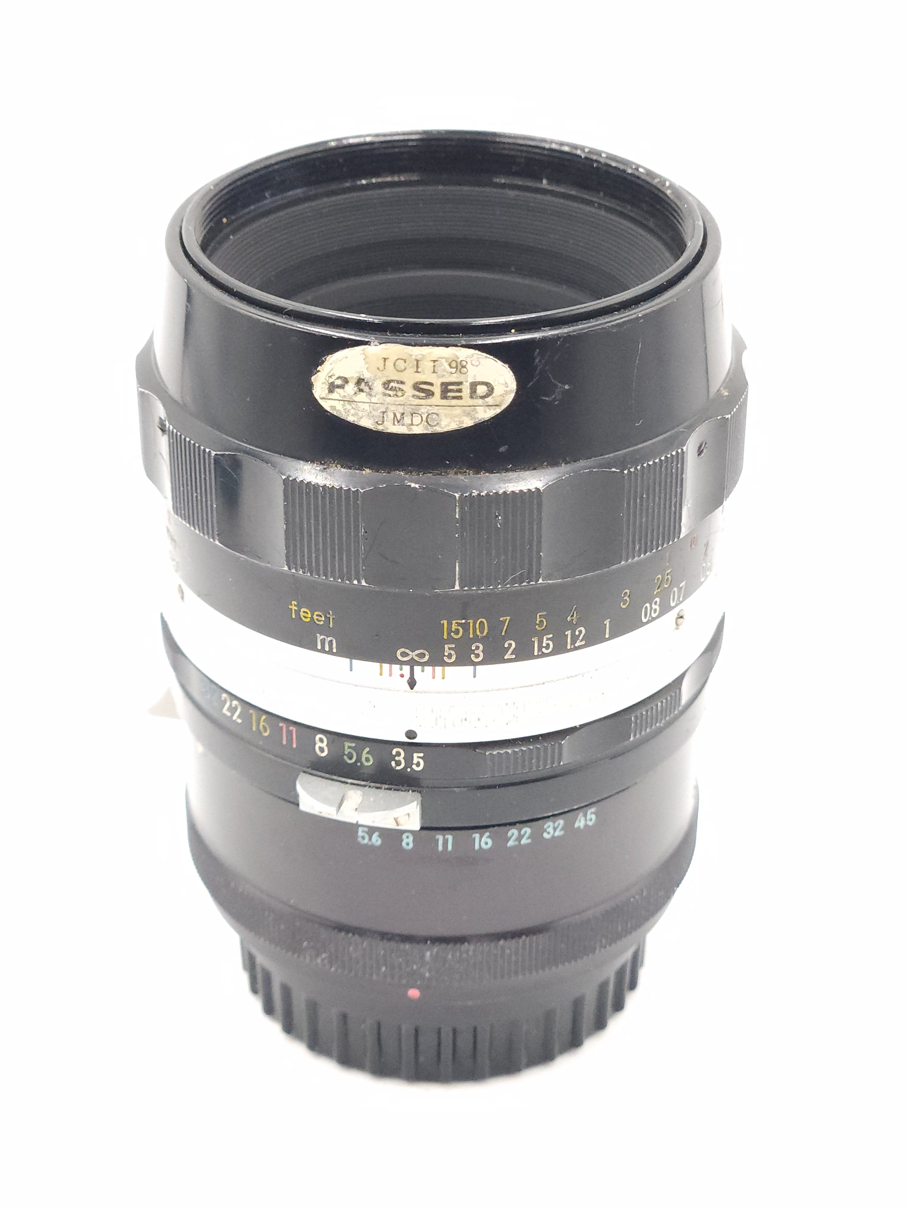 Used Nikon Micro-Nikkor 55mm f3.5 Non-AI Lens w/M Extension Tube