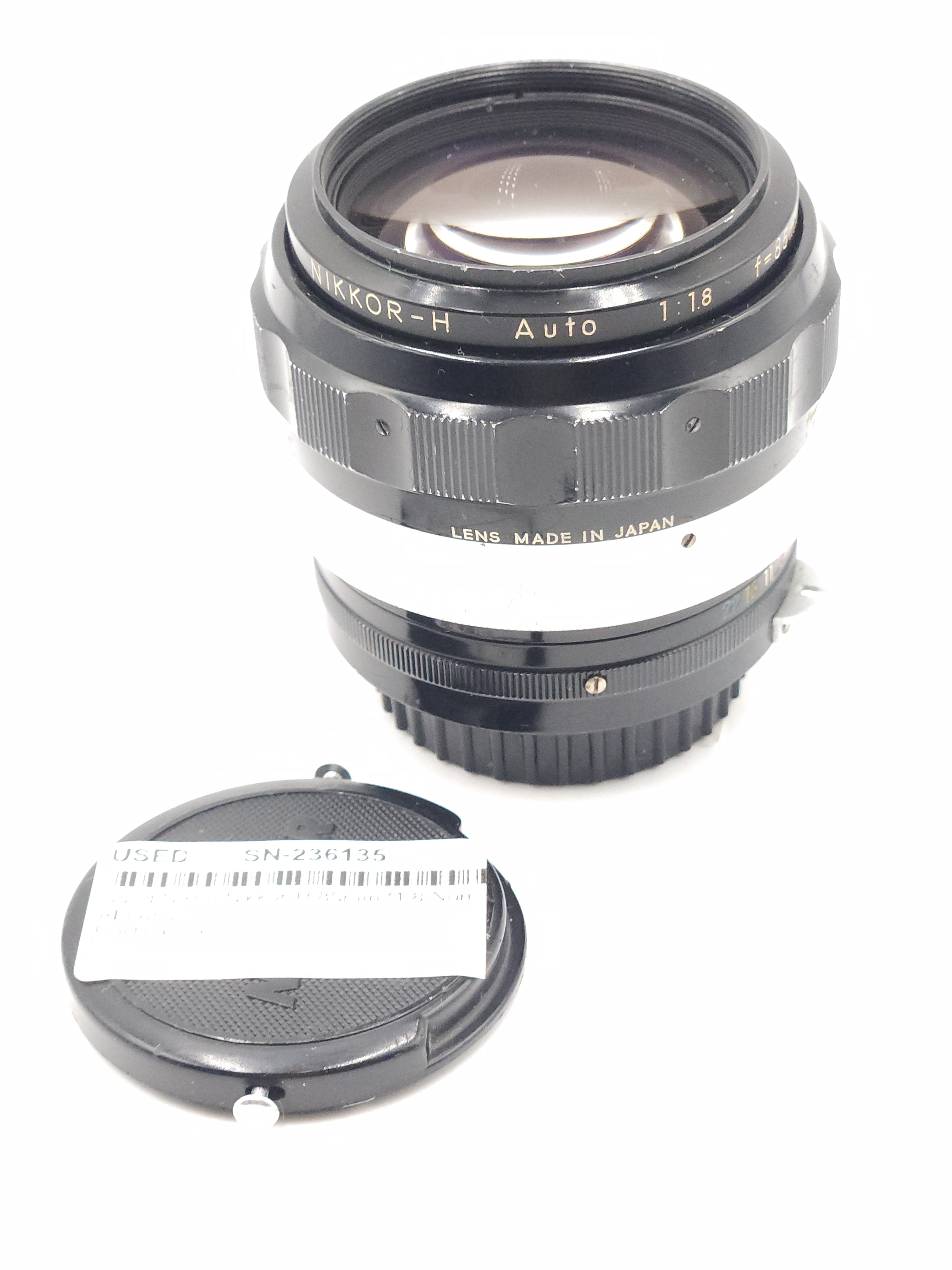 Used Nikon Nikkor-H 85mm f1.8 Non-AI Lens