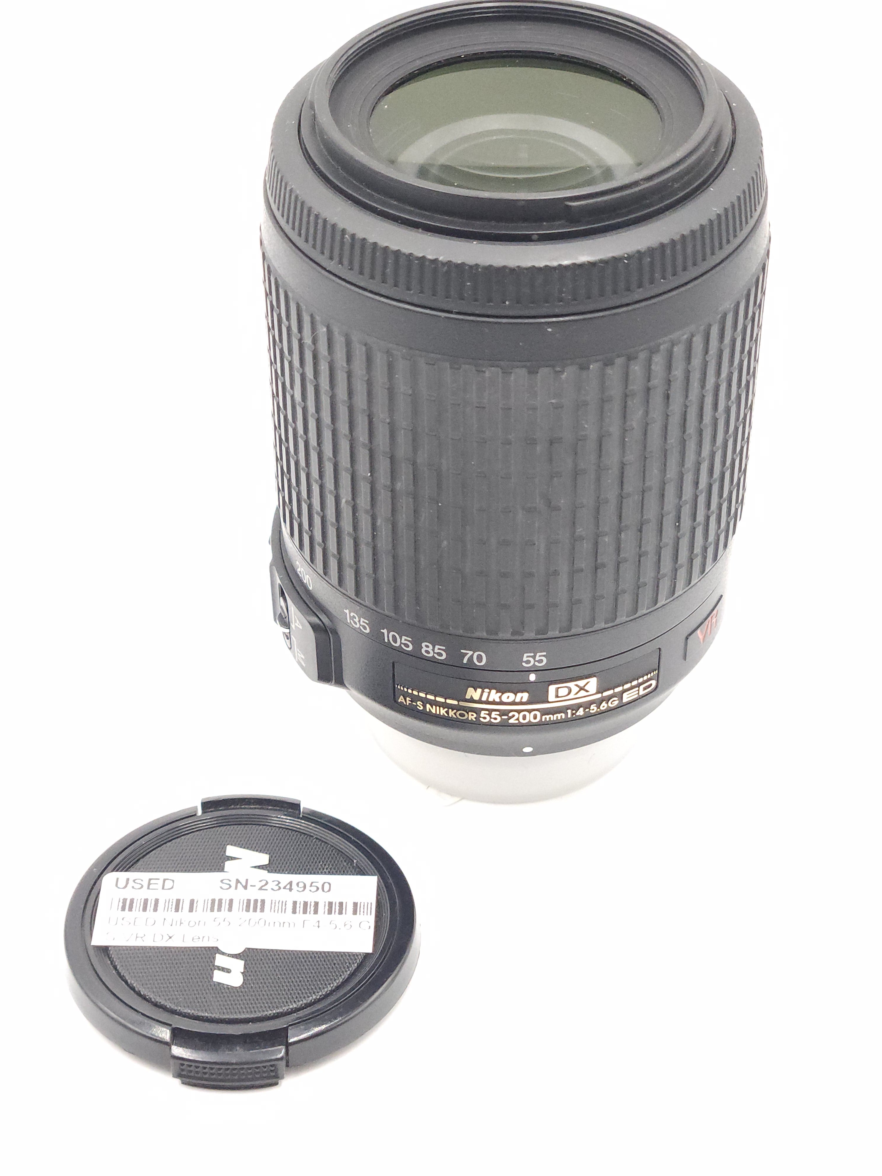 USED Nikon 55-200mm F4-5.6 G AF-S VR DX Lens