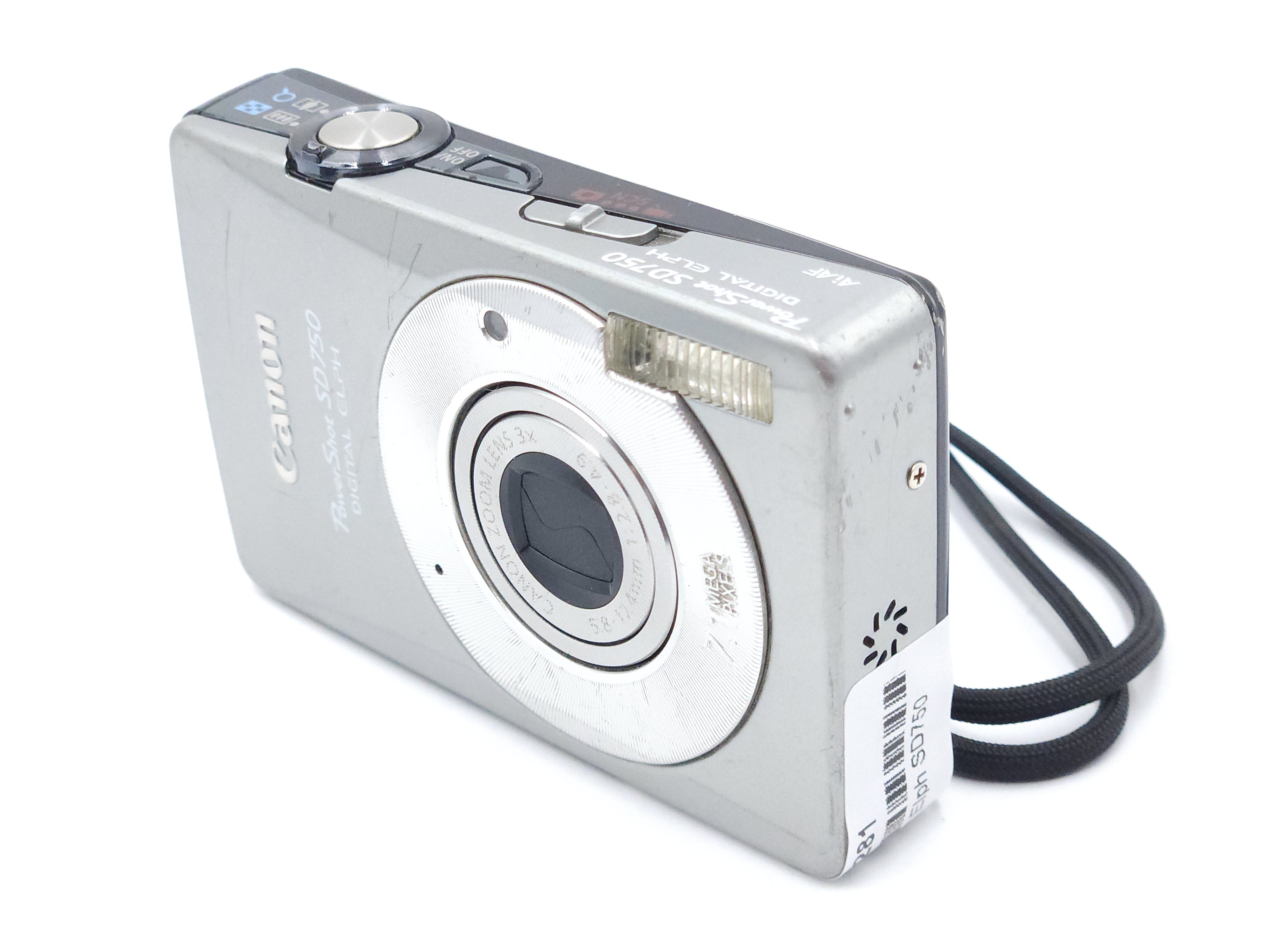 Used Canon Powershot Elph SD750 Digital Point & Shoot