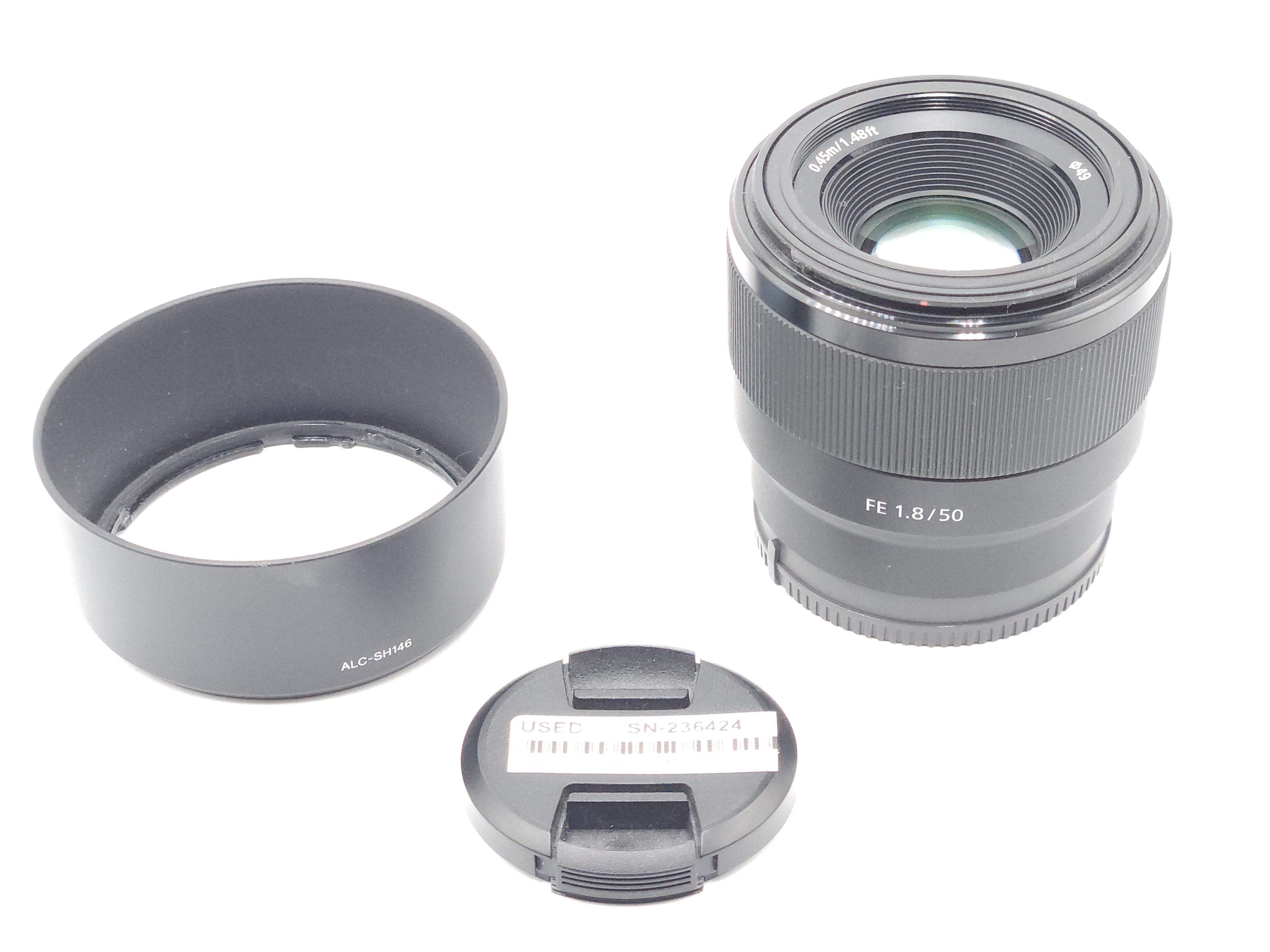 Used Sony 50mm f1.8 FE Lens