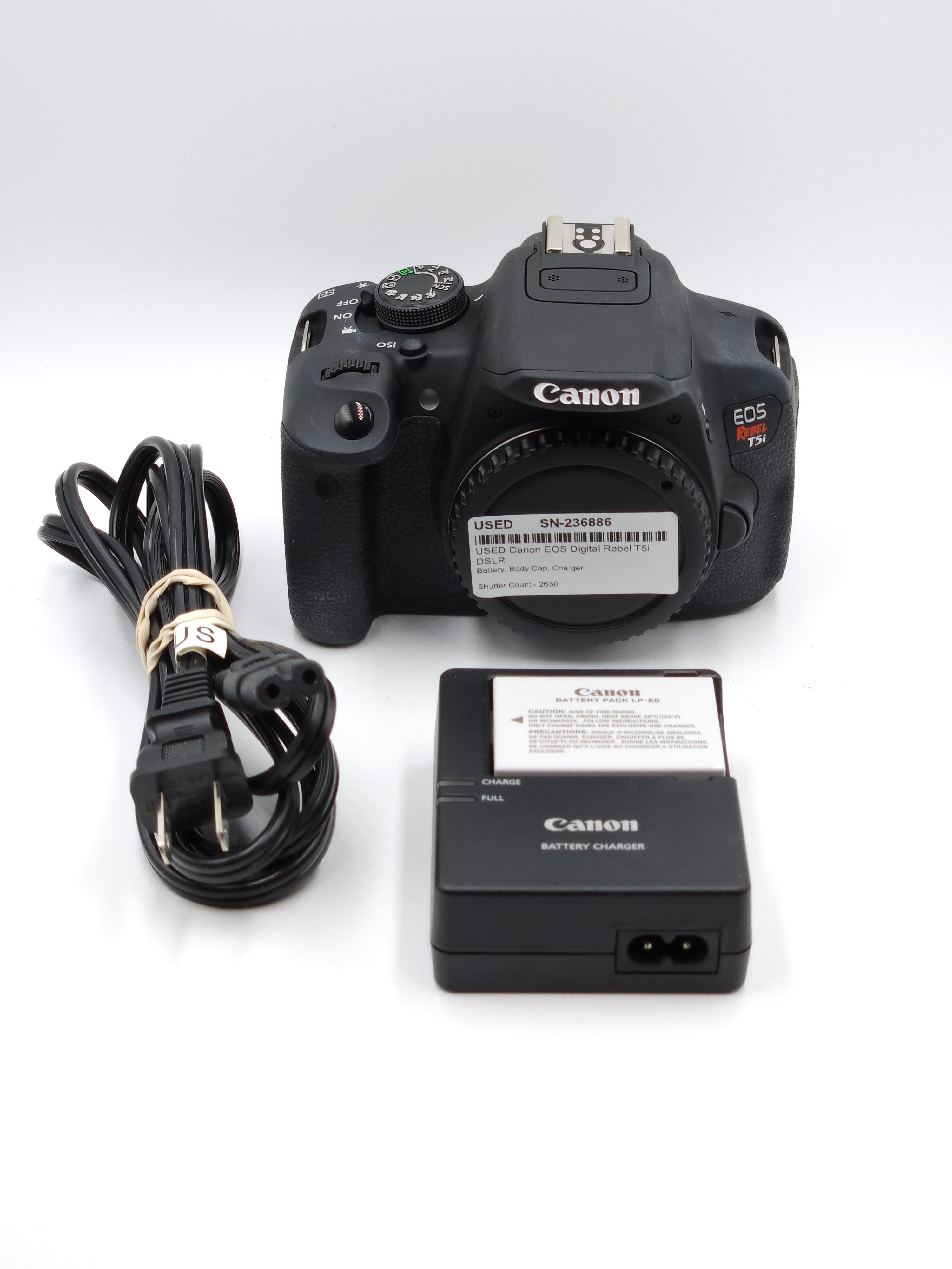 USED Canon EOS Digital Rebel T5i DSLR