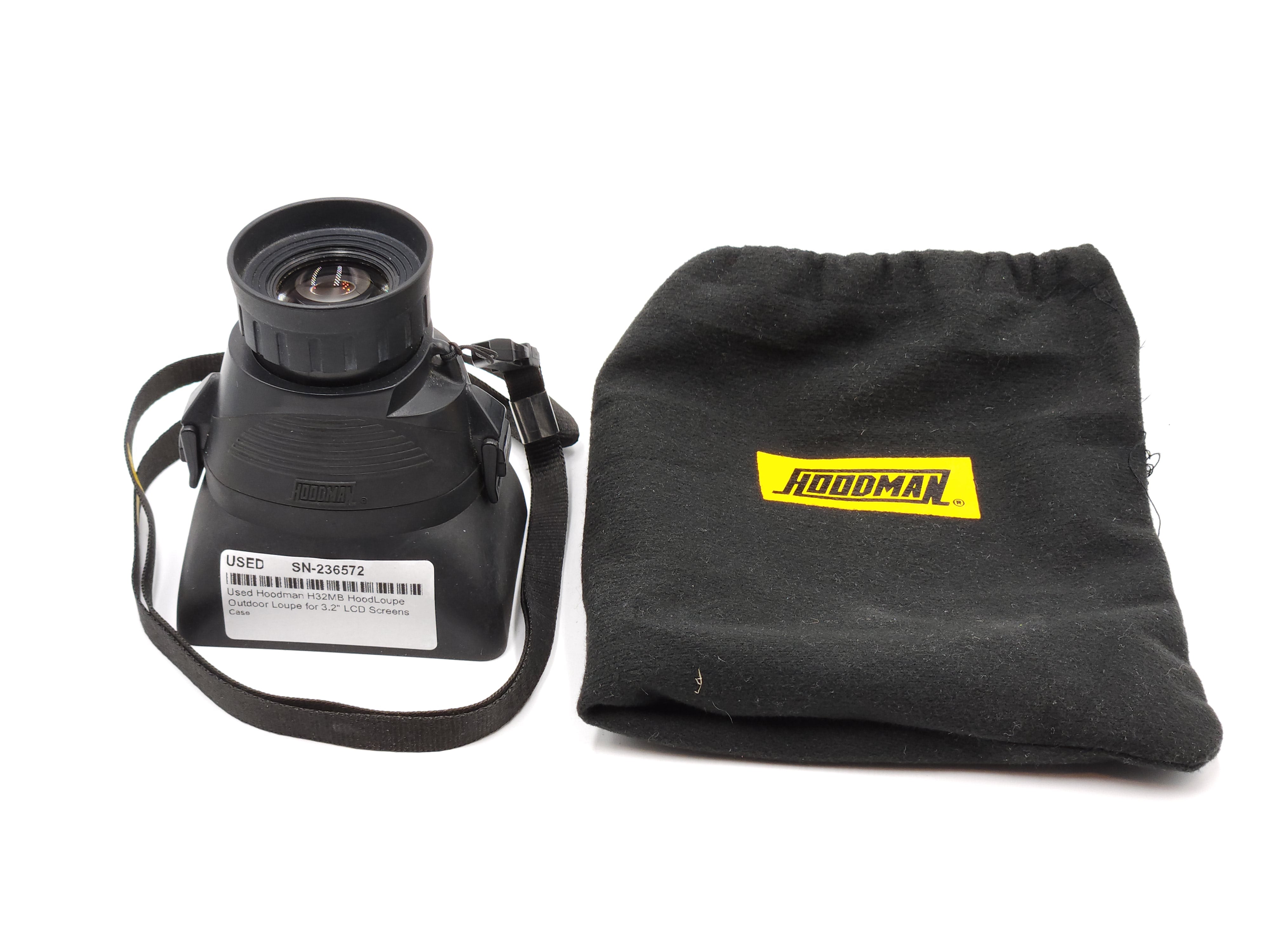 Used Hoodman H32MB HoodLoupe Outdoor Loupe for 3.2" LCD Screens