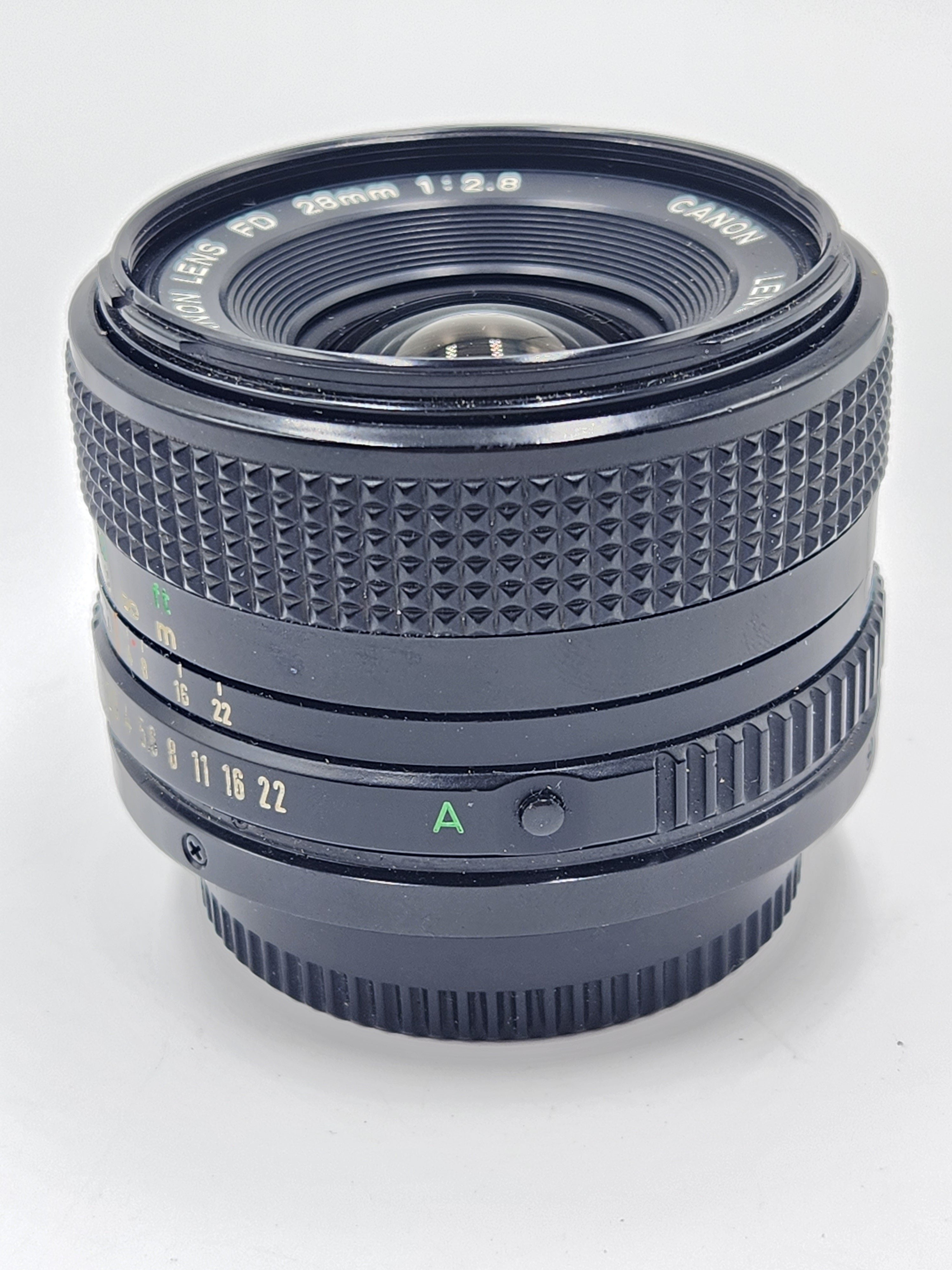 Used Canon 28mm F2.8 MF FD Film Lens