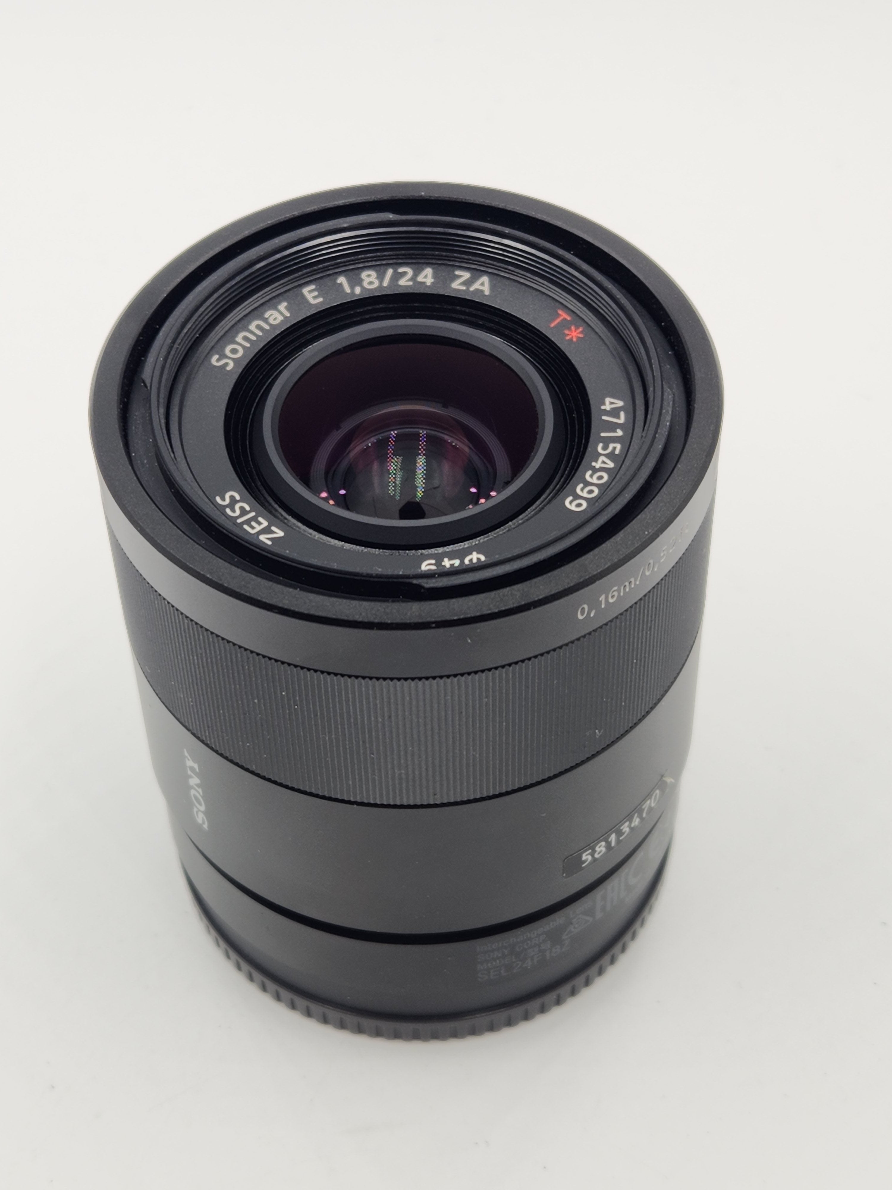 USED Sony 24mm F1.8 FE ZA Zeiss Sonnar T* AF  Lens