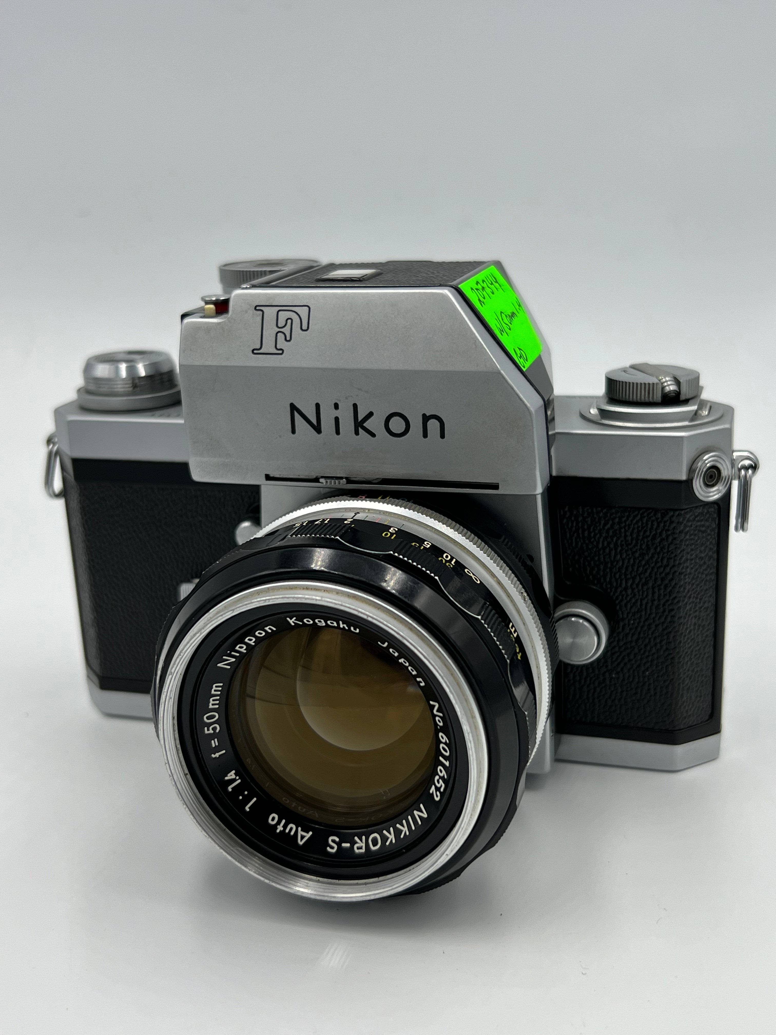 USED Nikon F Film SLR Body W/ 50mm F1.4 Nikkor Lens