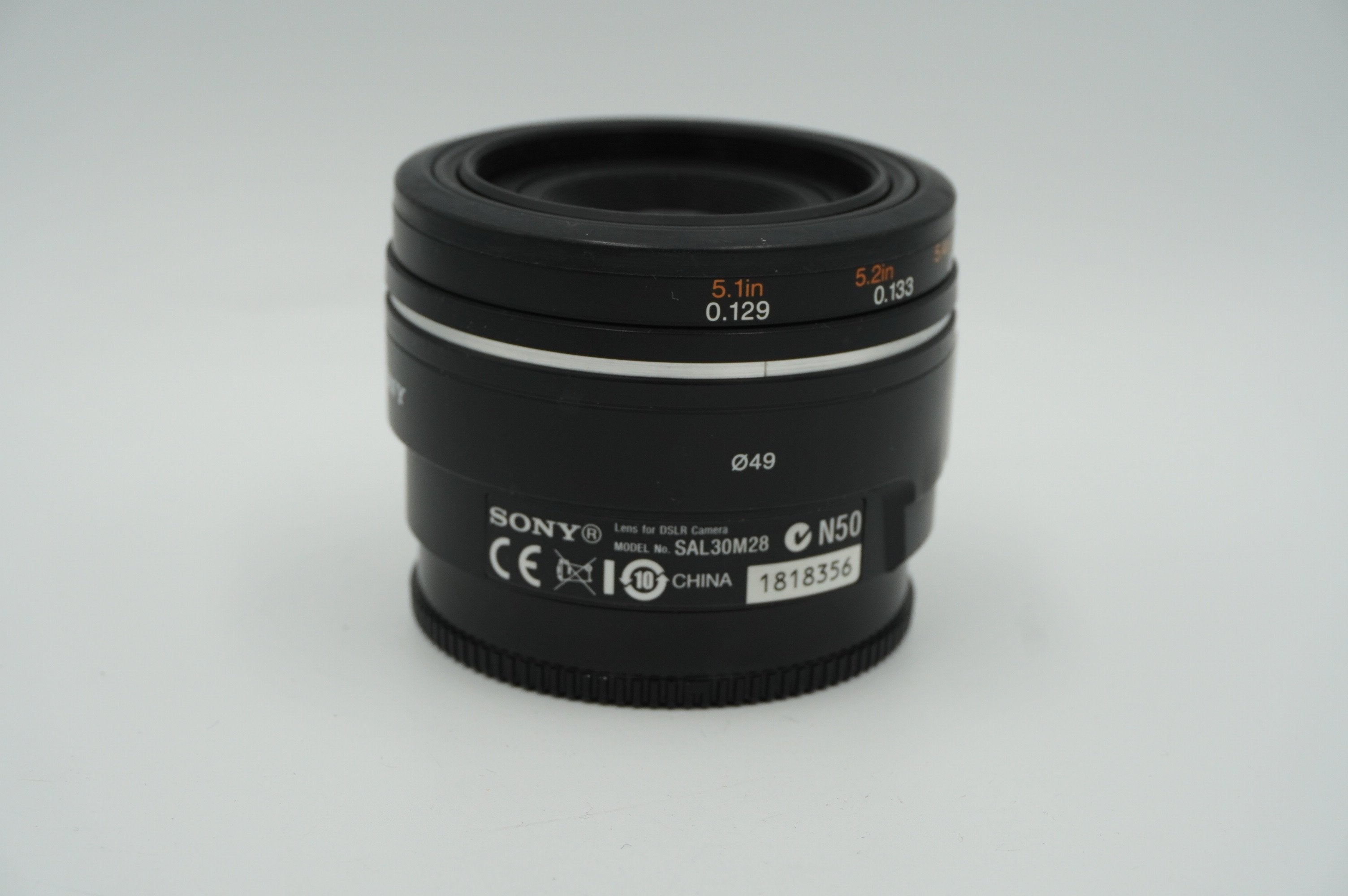 Used Sony 30mm F2.8 Macro SAM Lens (A mount)