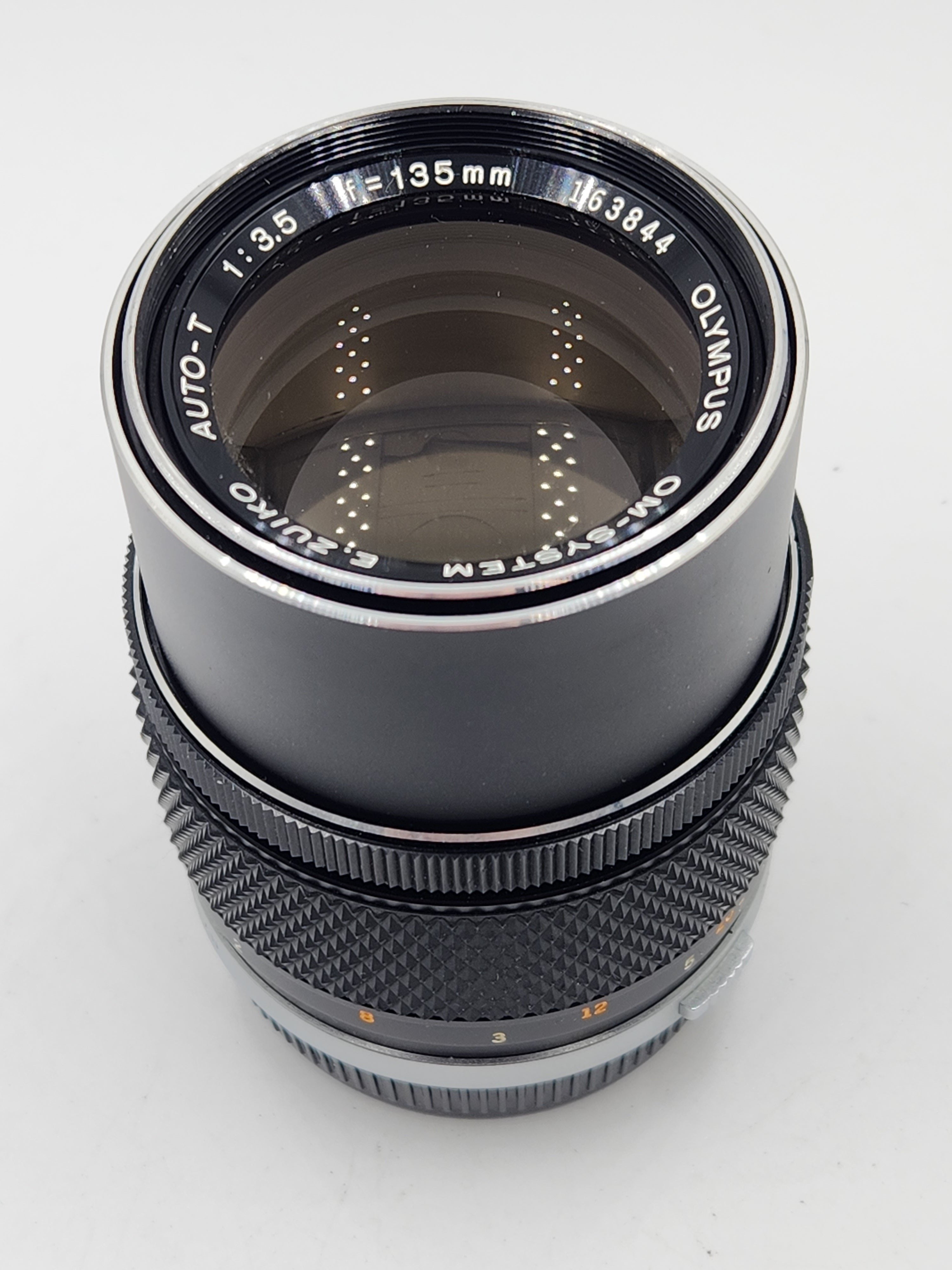 Used Olympus 135mm 3.5 Auto-T (MF) Lens w/Case & Box