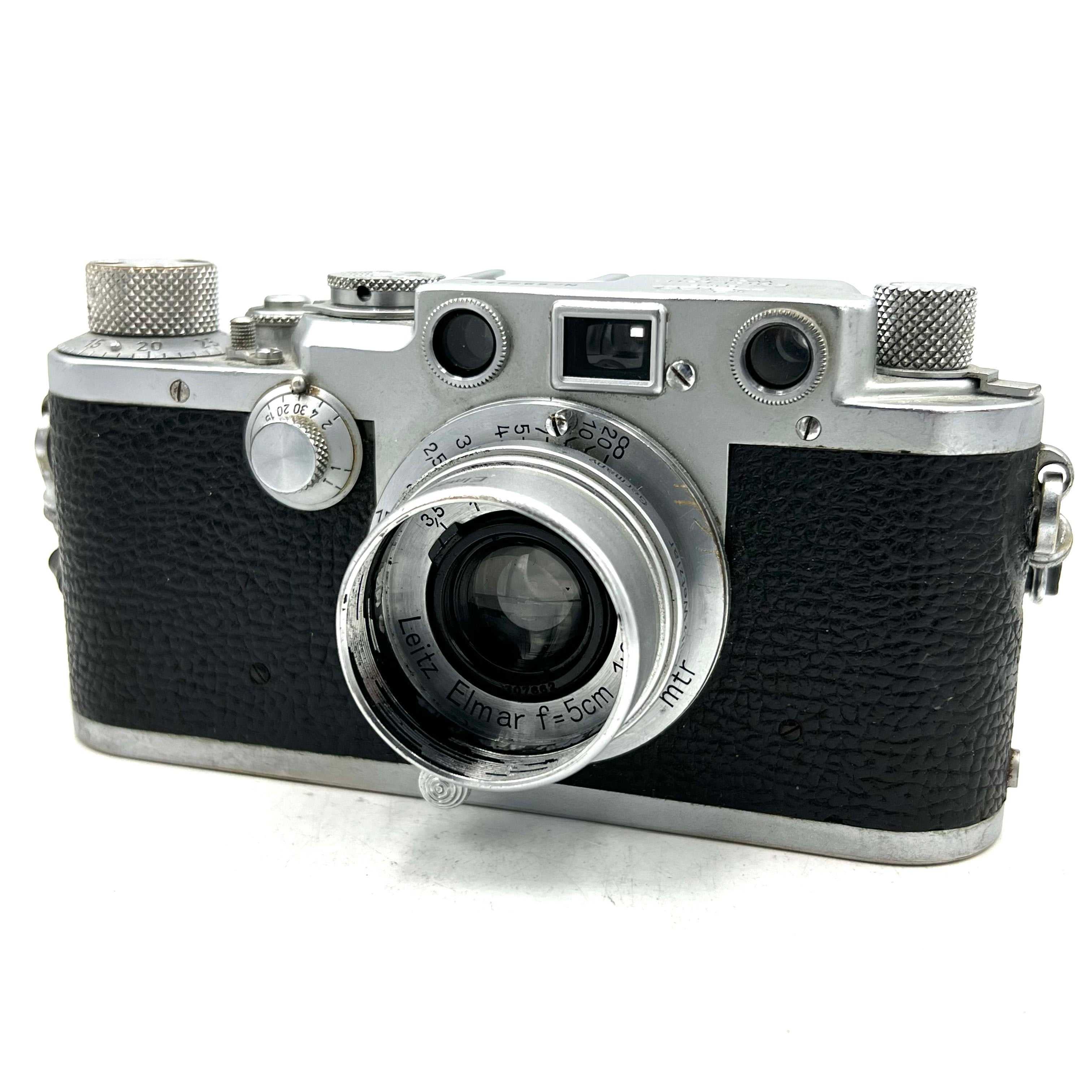 USED Leica IIIF Film Rangefinder W/ 5MM (5CM) F3.5 Elmar Lens