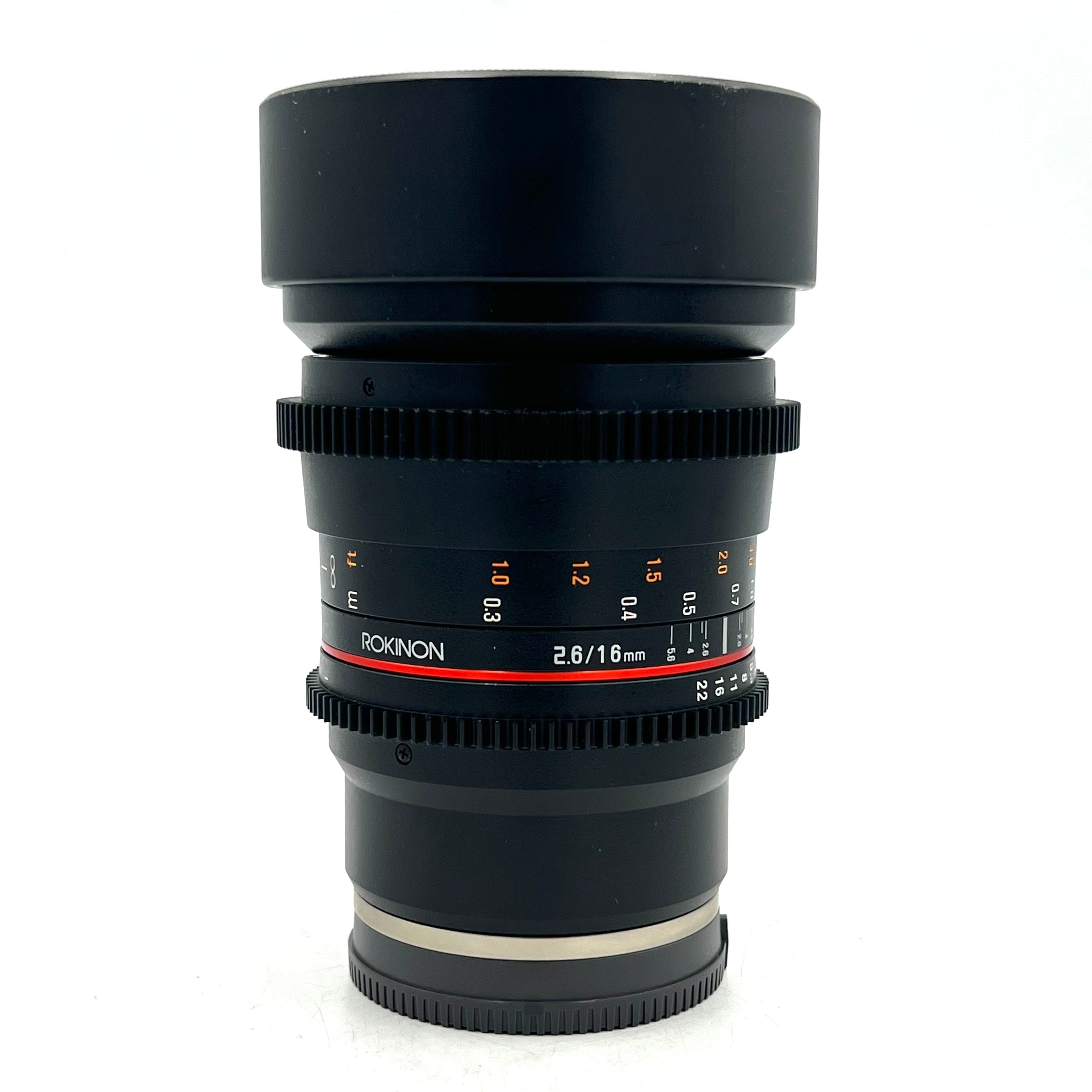 USED Rokinon 16mm T2.6 Full Frame Cine DS Lens (Sony E Mount)