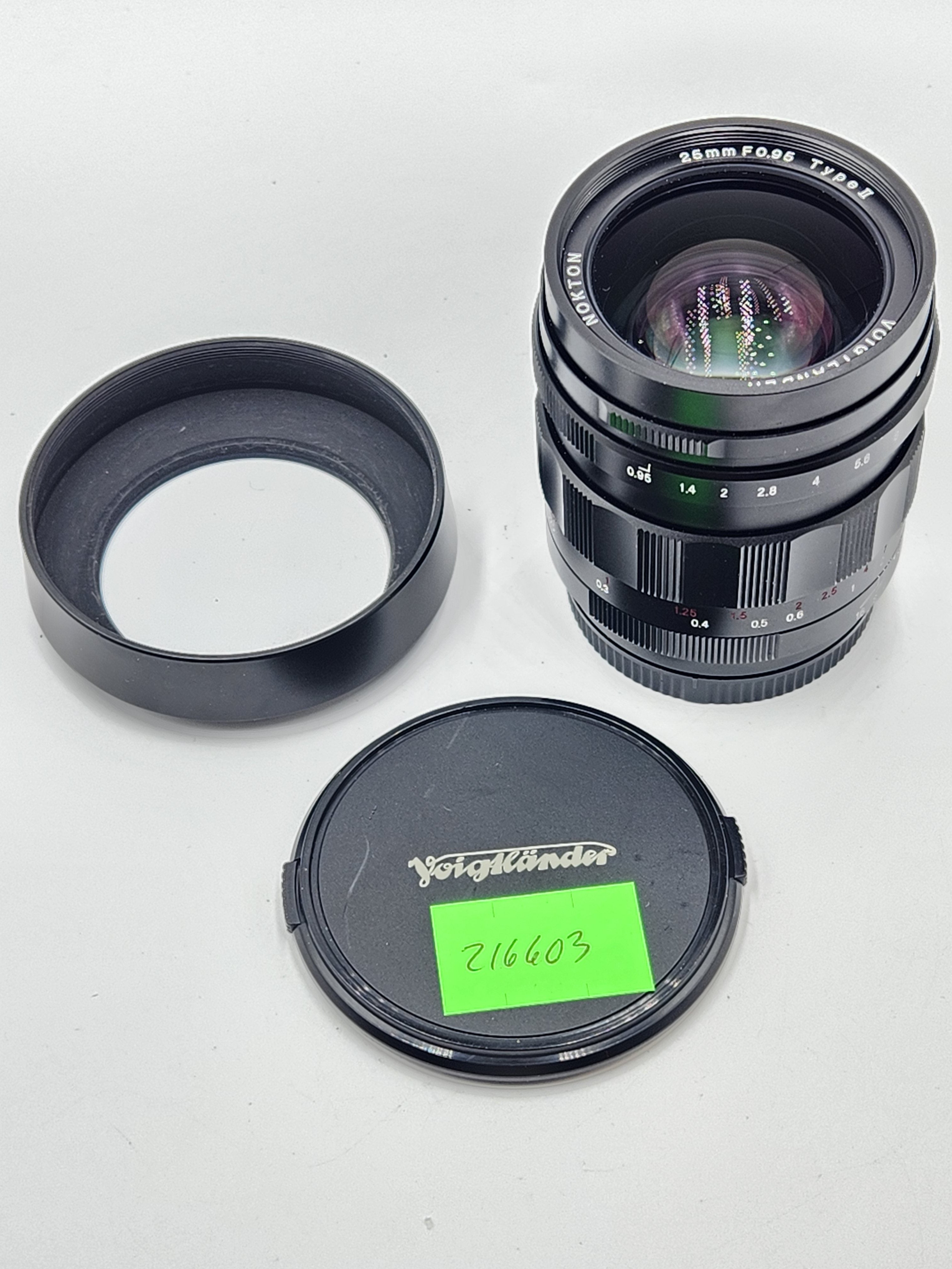 Used Voigtlander 25mm f0.95 Type II (M43) Nokton Lens