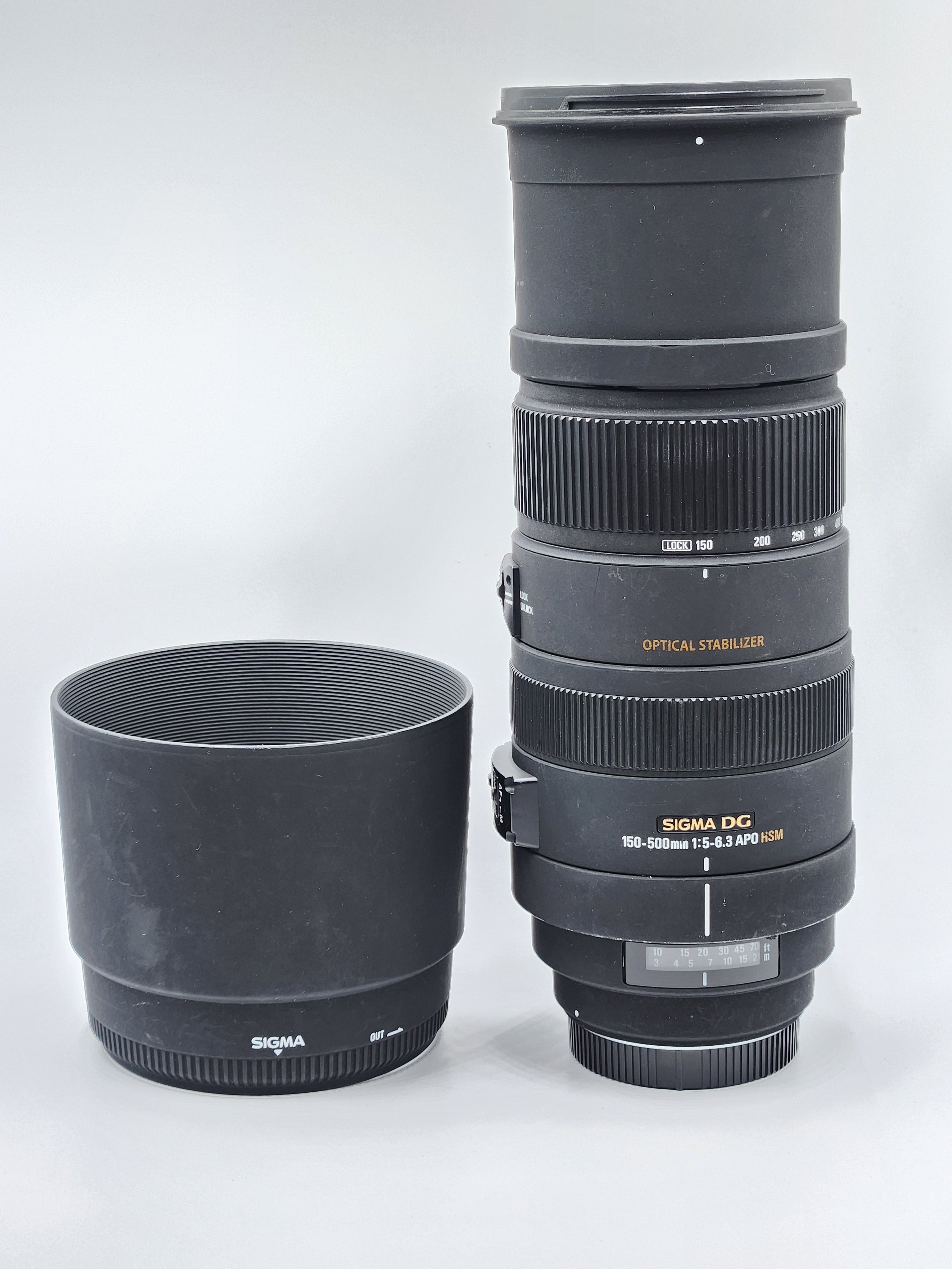 Used Sigma 150-500mm f/5-6.3 Auto Focus APO DG OS HSM (Canon EF)