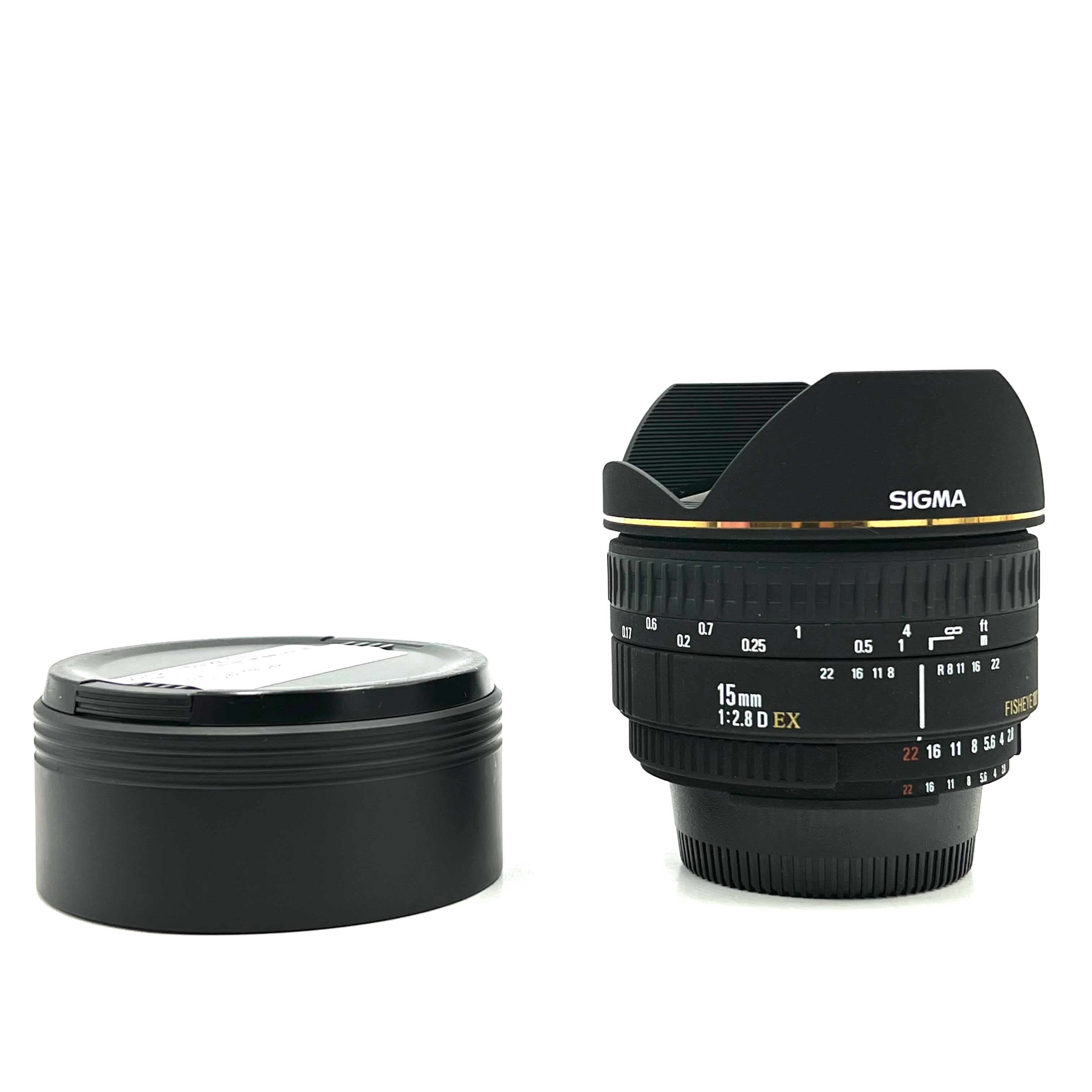 USED Sigma 15mm f/2.8 D EX Fisheye Lens (Nikon F Mount)