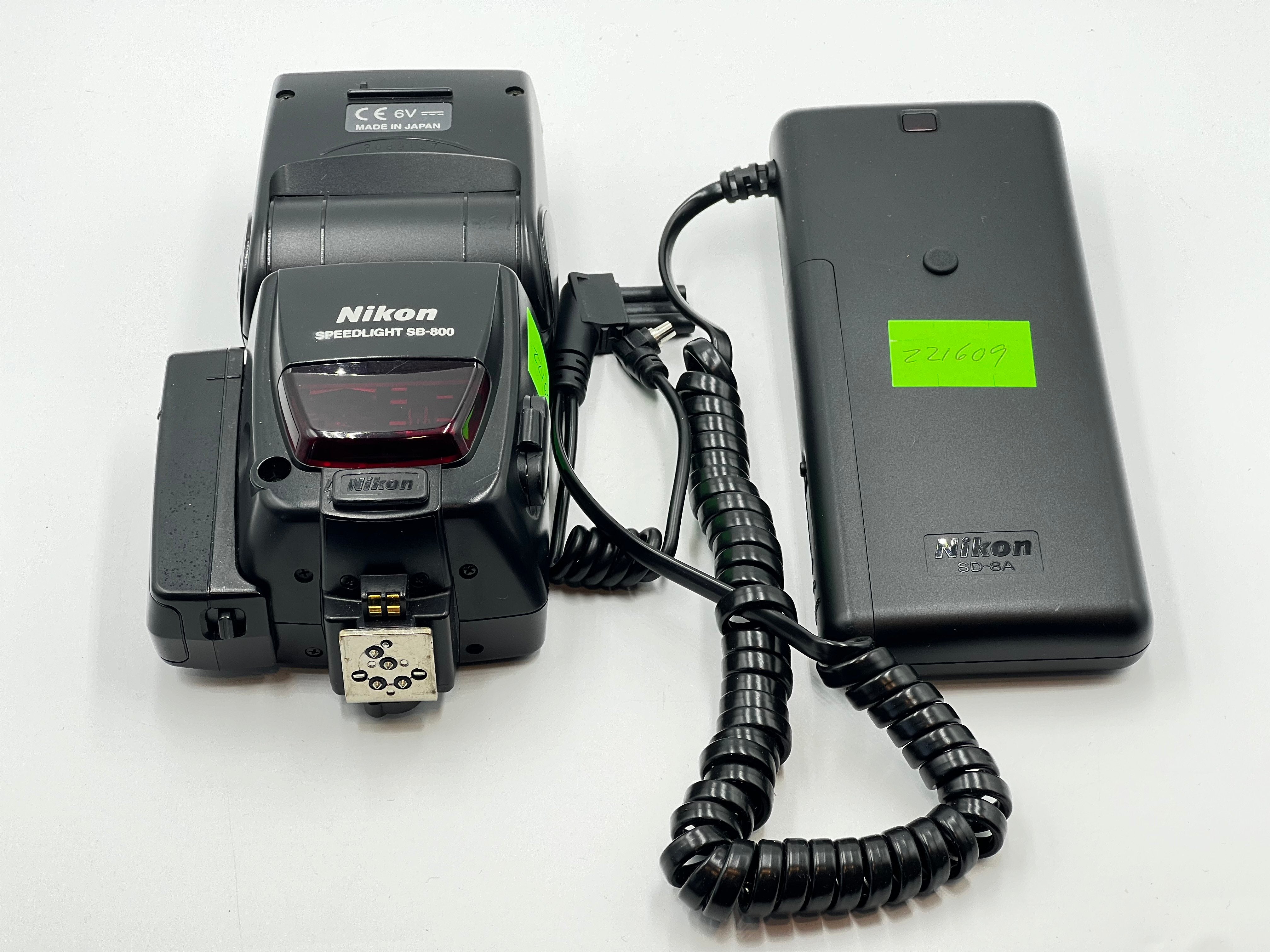 Used Nikon SB-800 Speedlight Flash w/SD-8A Powerpack