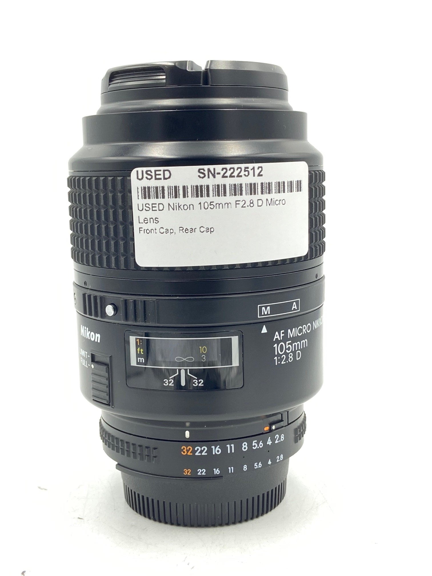 USED Nikon 105mm F2.8 D Micro Lens