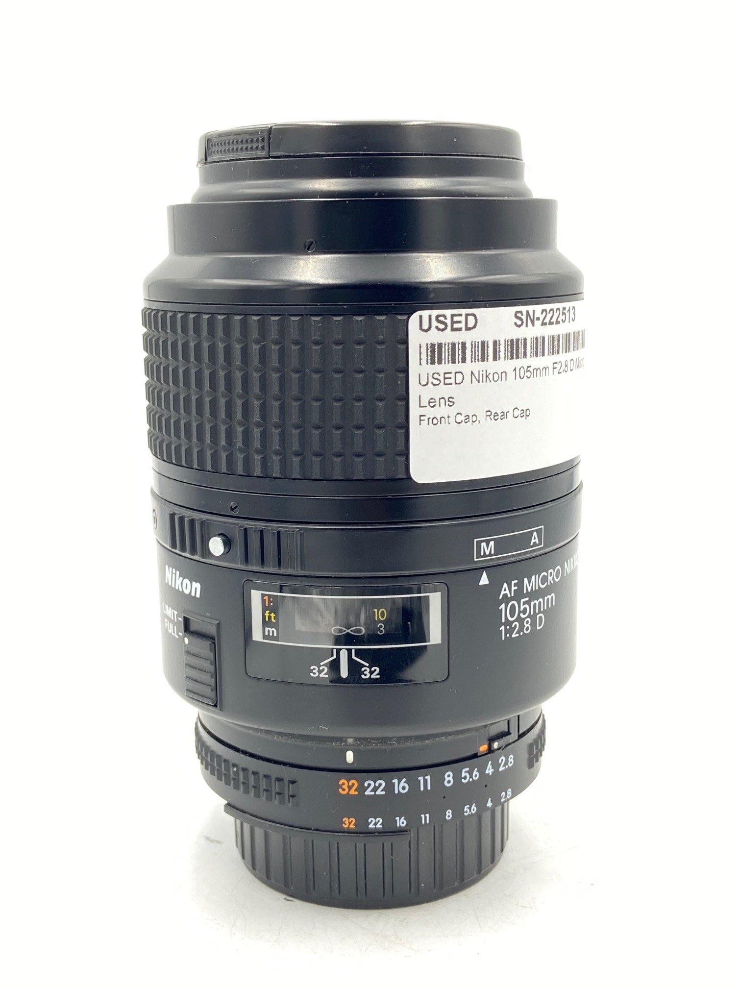 USED Nikon 105mm F2.8 D Micro Lens