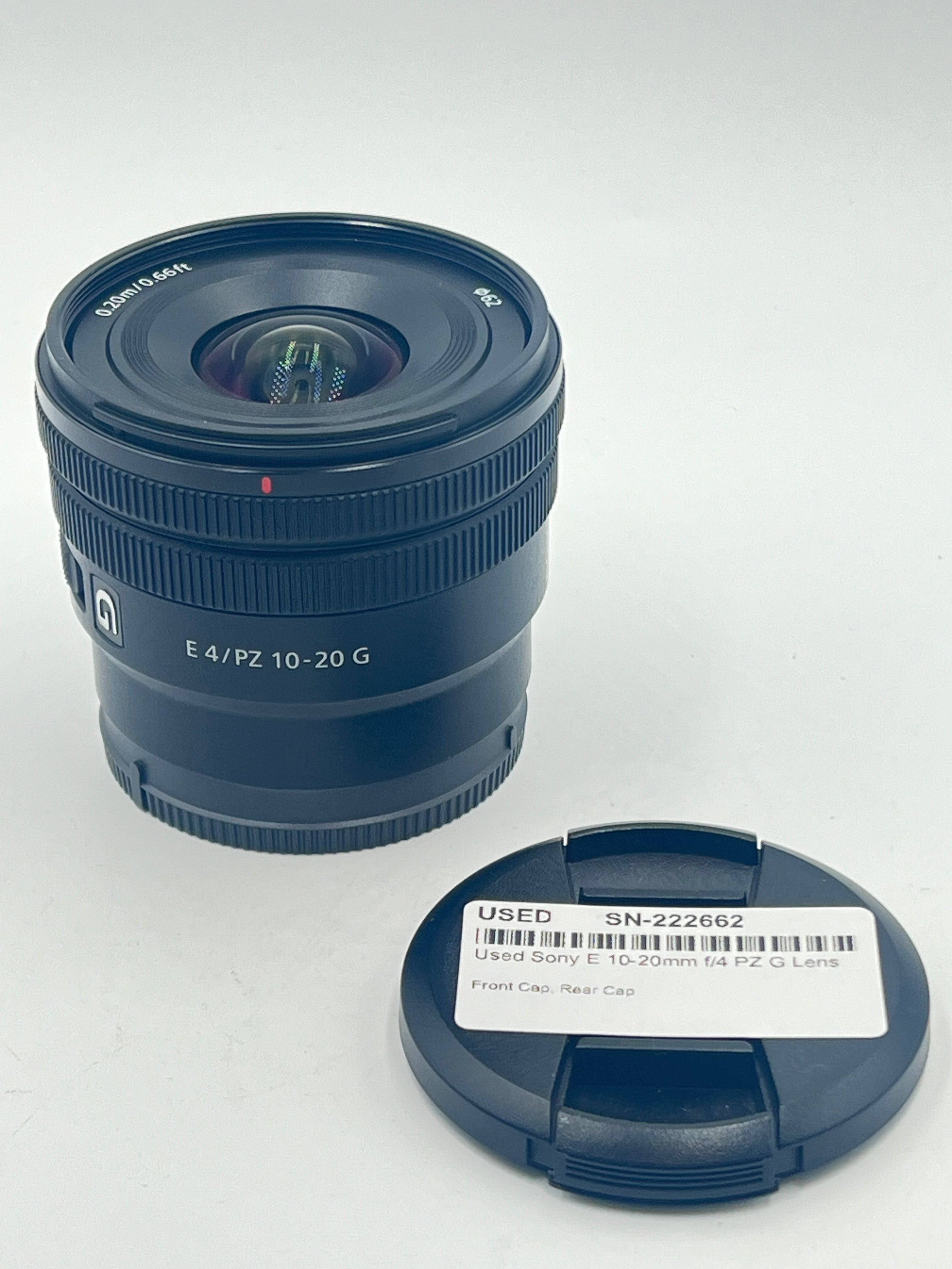 Used Sony E 10-20mm f/4 PZ G Lens