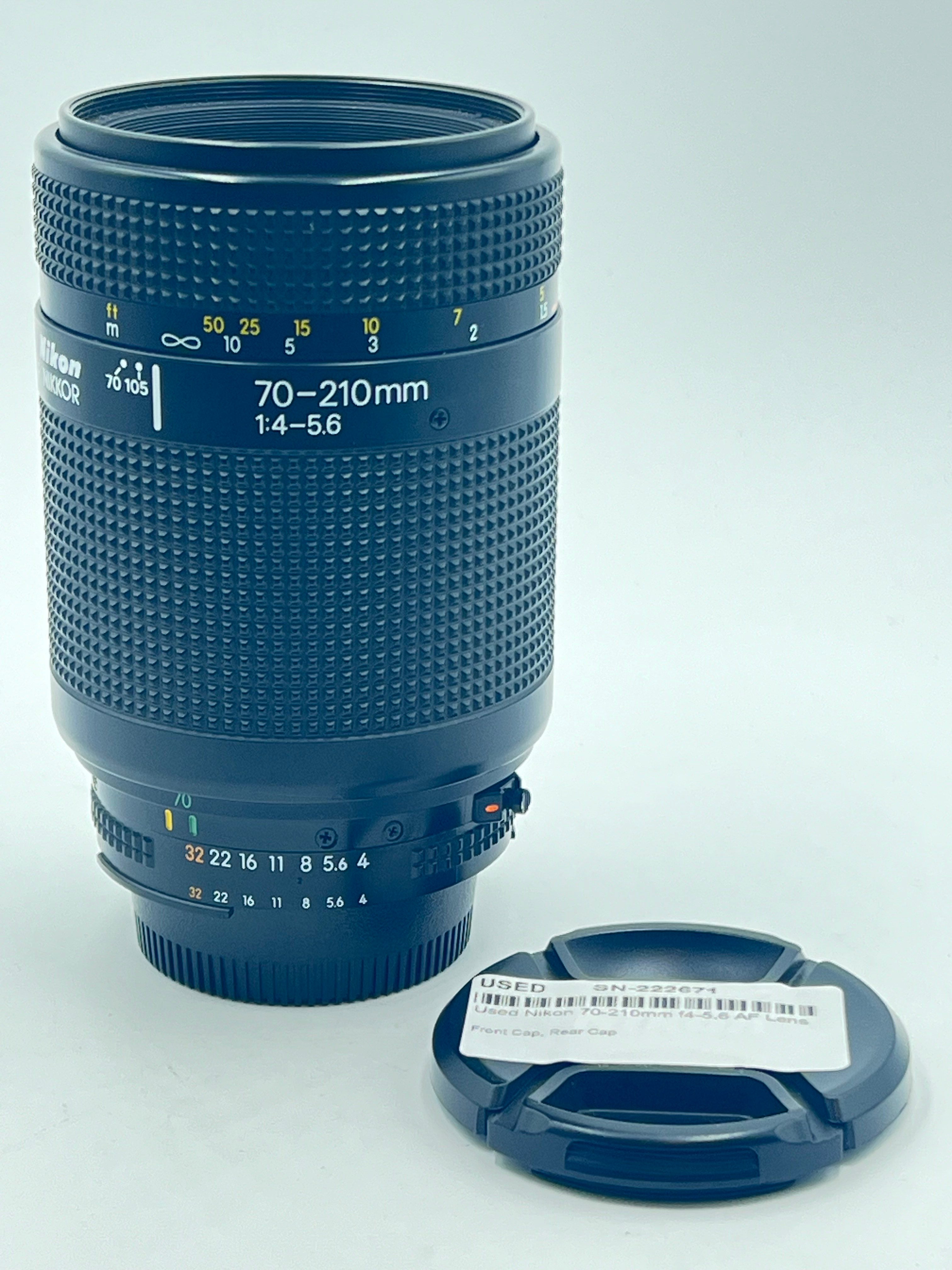 Used Nikon 70-210mm f4-5.6 AF Lens