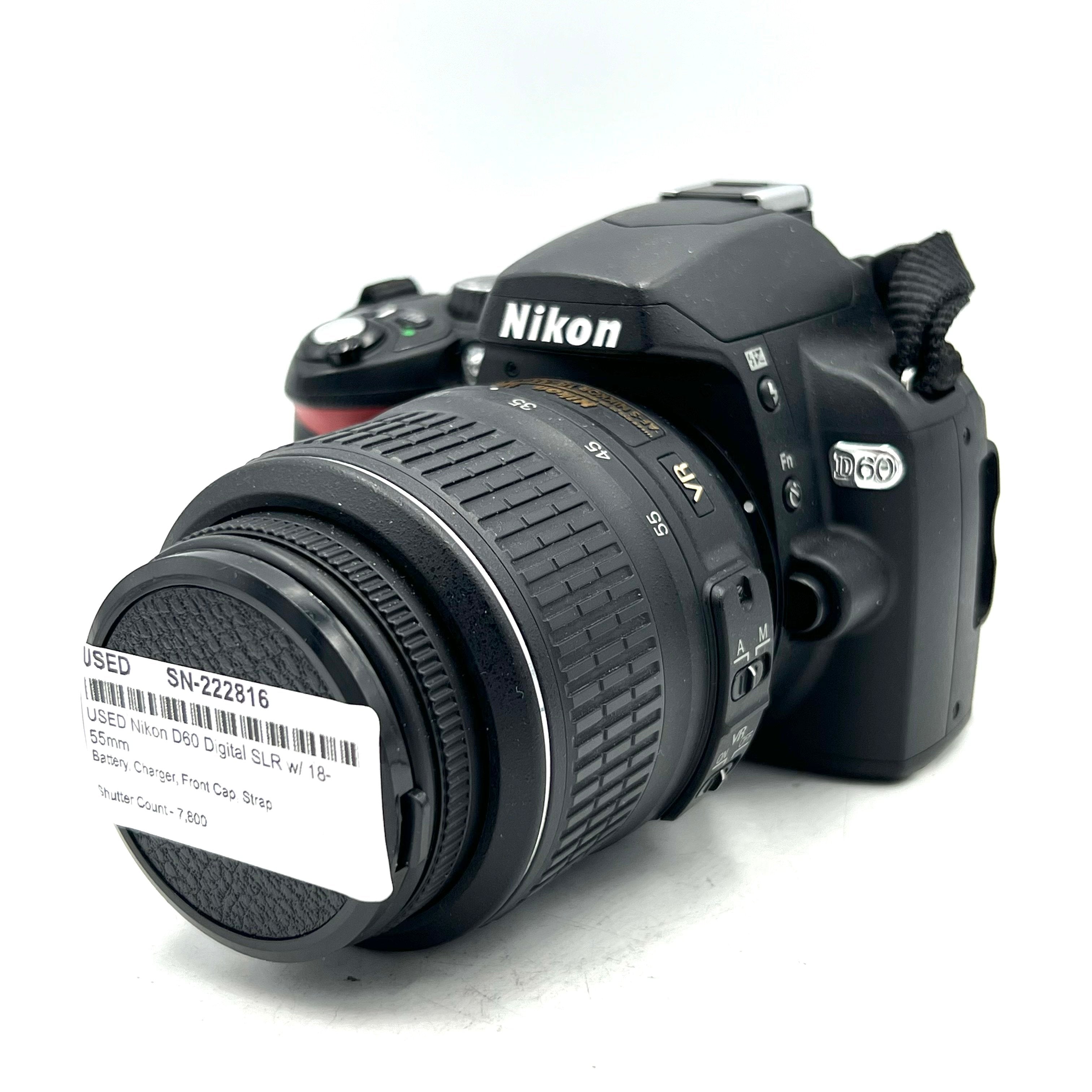 USED Nikon D60 Digital SLR w/ 18-55mm