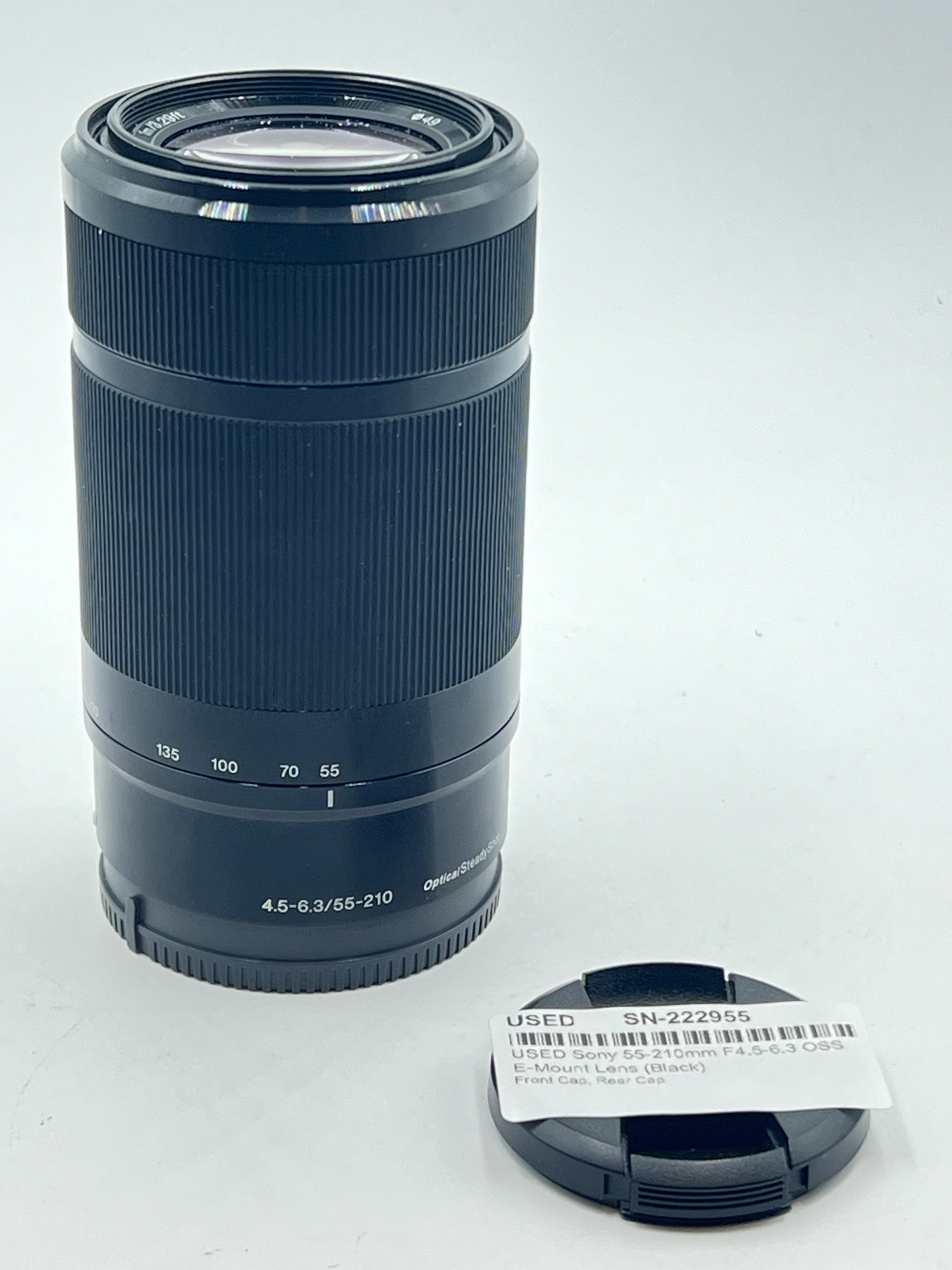 USED Sony 55-210mm F4.5-6.3 OSS E-Mount Lens (Black)