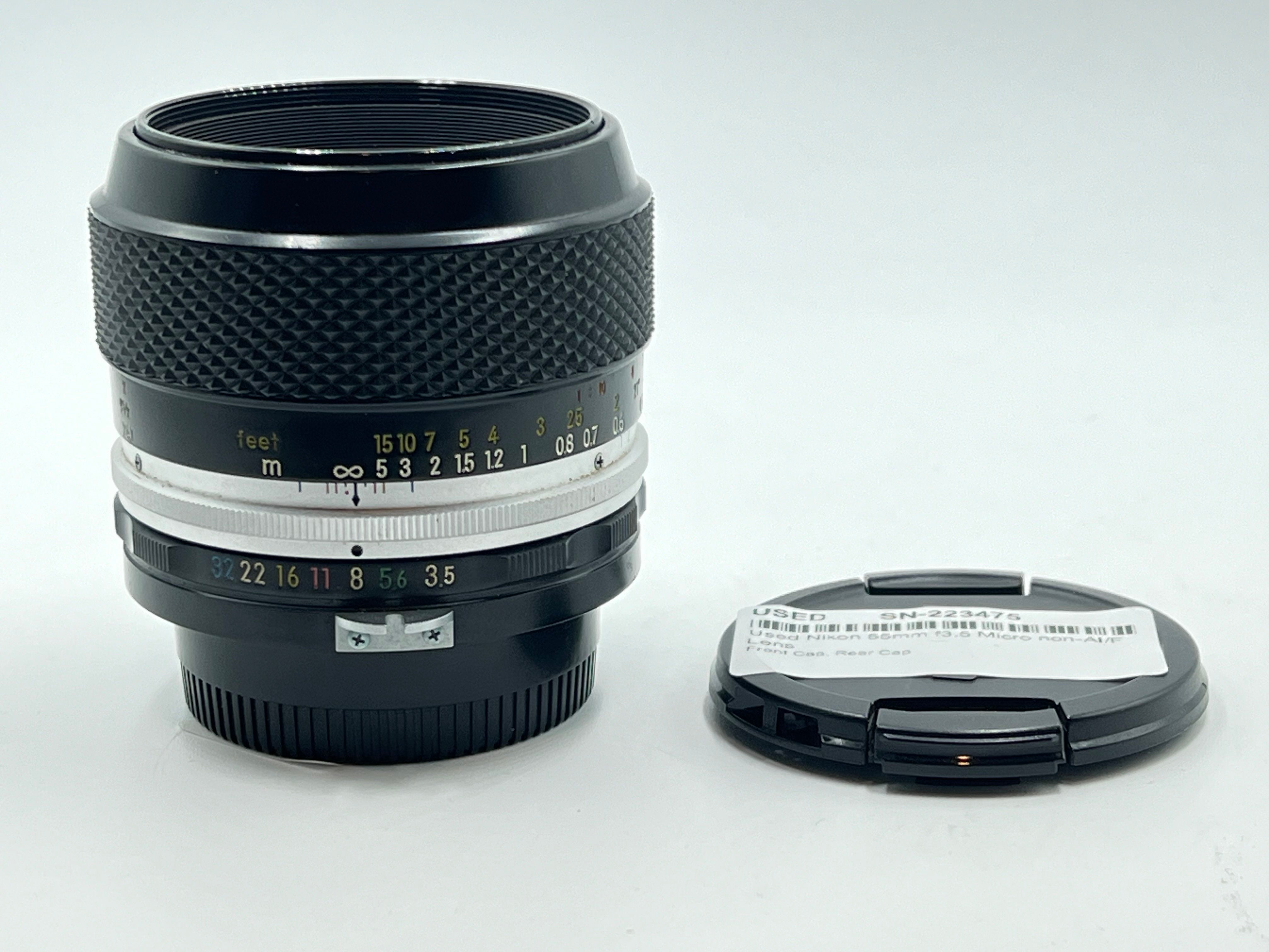 Used Nikon 55mm f3.5 Micro non-AI/F Lens