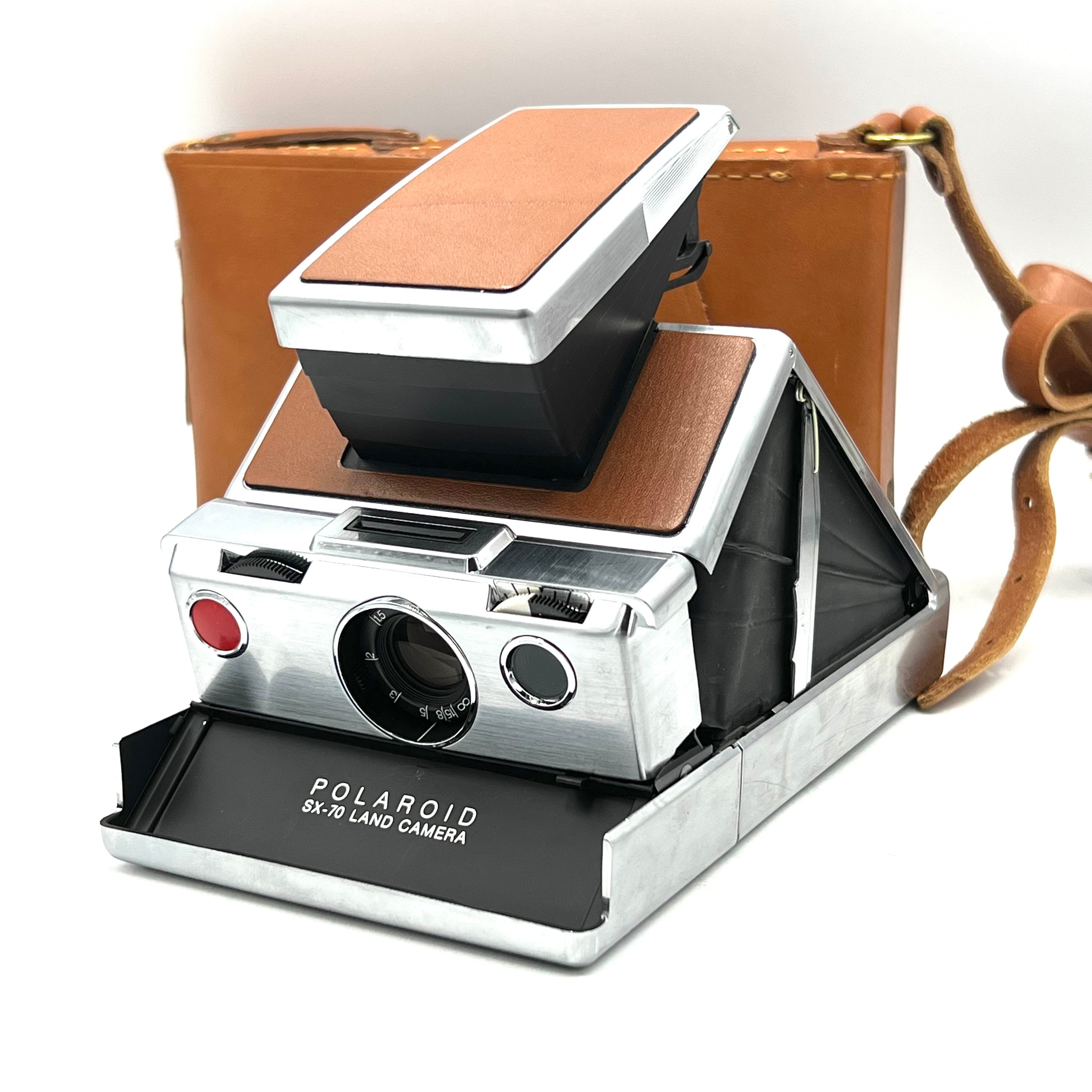 Used Polaroid SX-70 Land Instant Camera (Brown Leather)