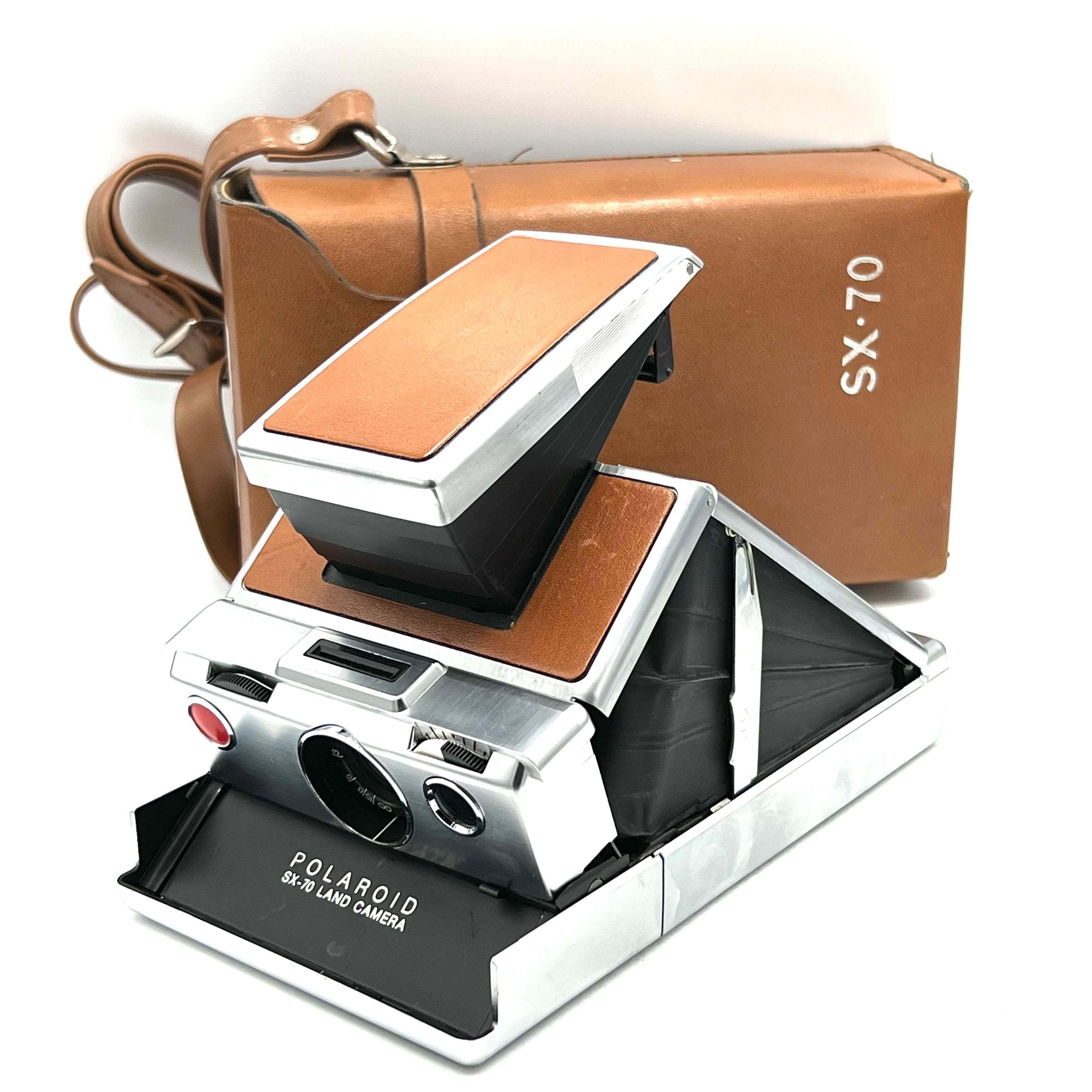 Used Polaroid SX-70 Land Instant Camera (Brown Leather)