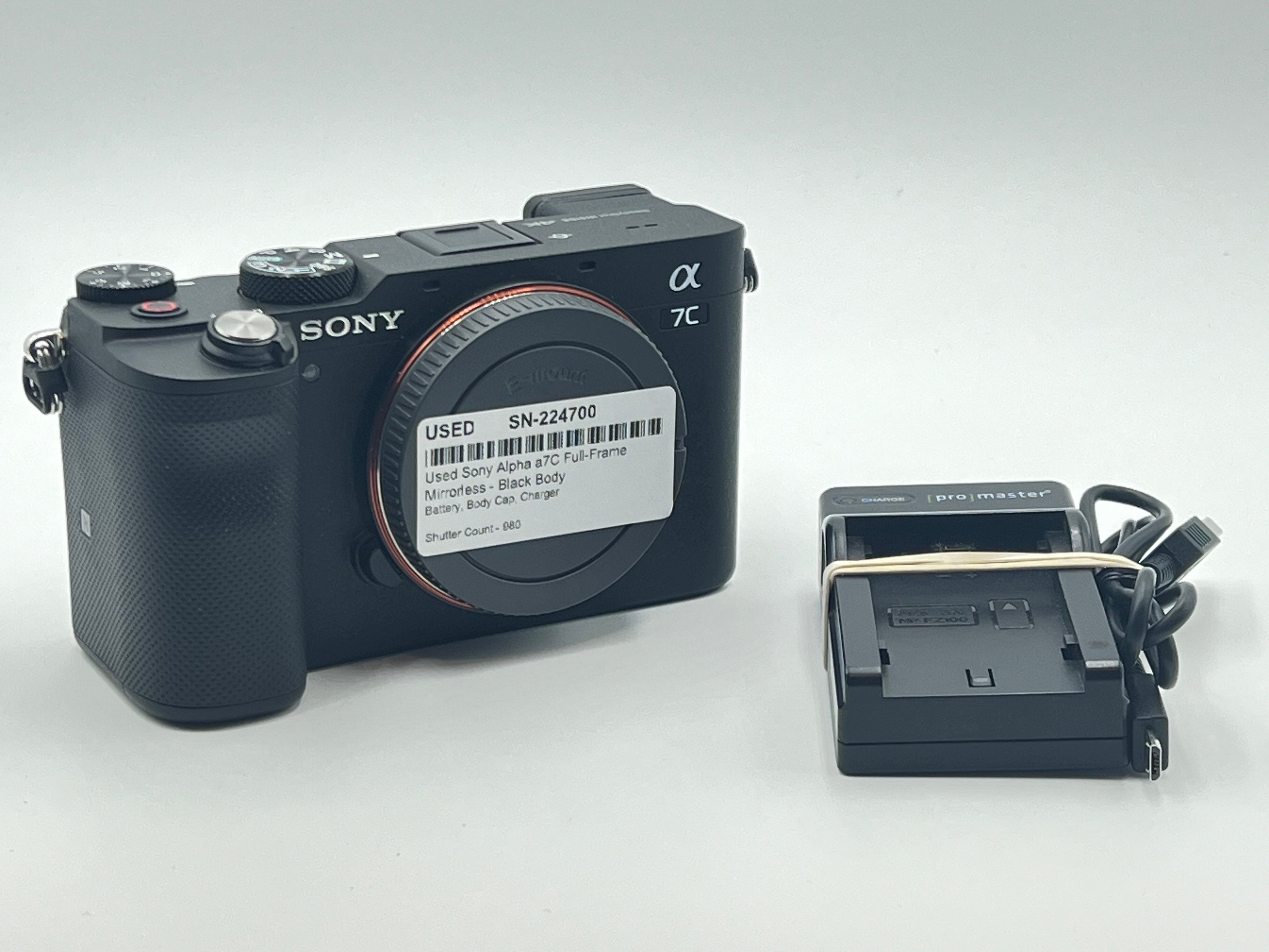 Used Sony Alpha a7C Full-Frame Mirrorless - Black Body