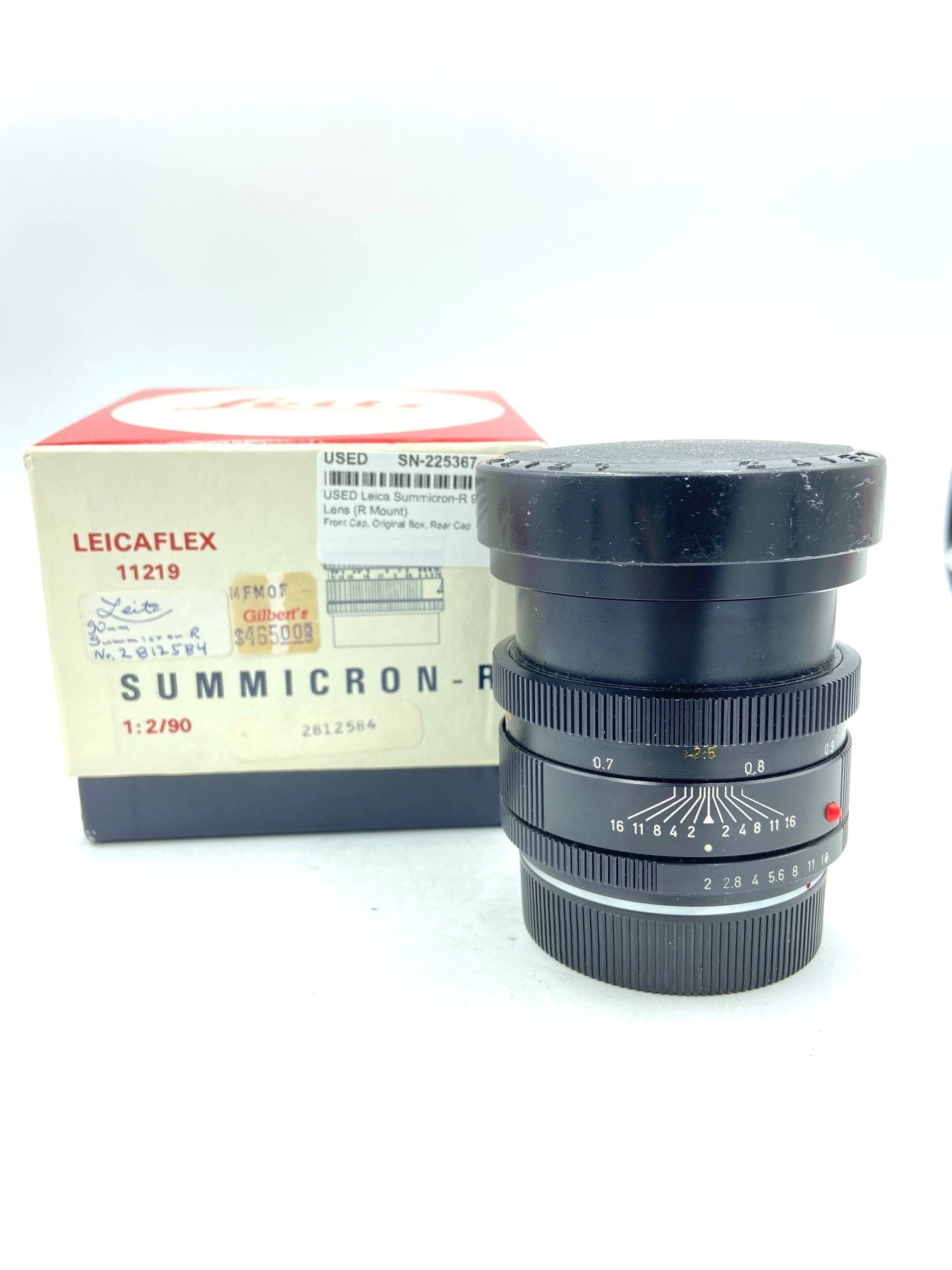 USED Leica Summicron-R 90mm F/2 (R Mount) 3 CAM Lens