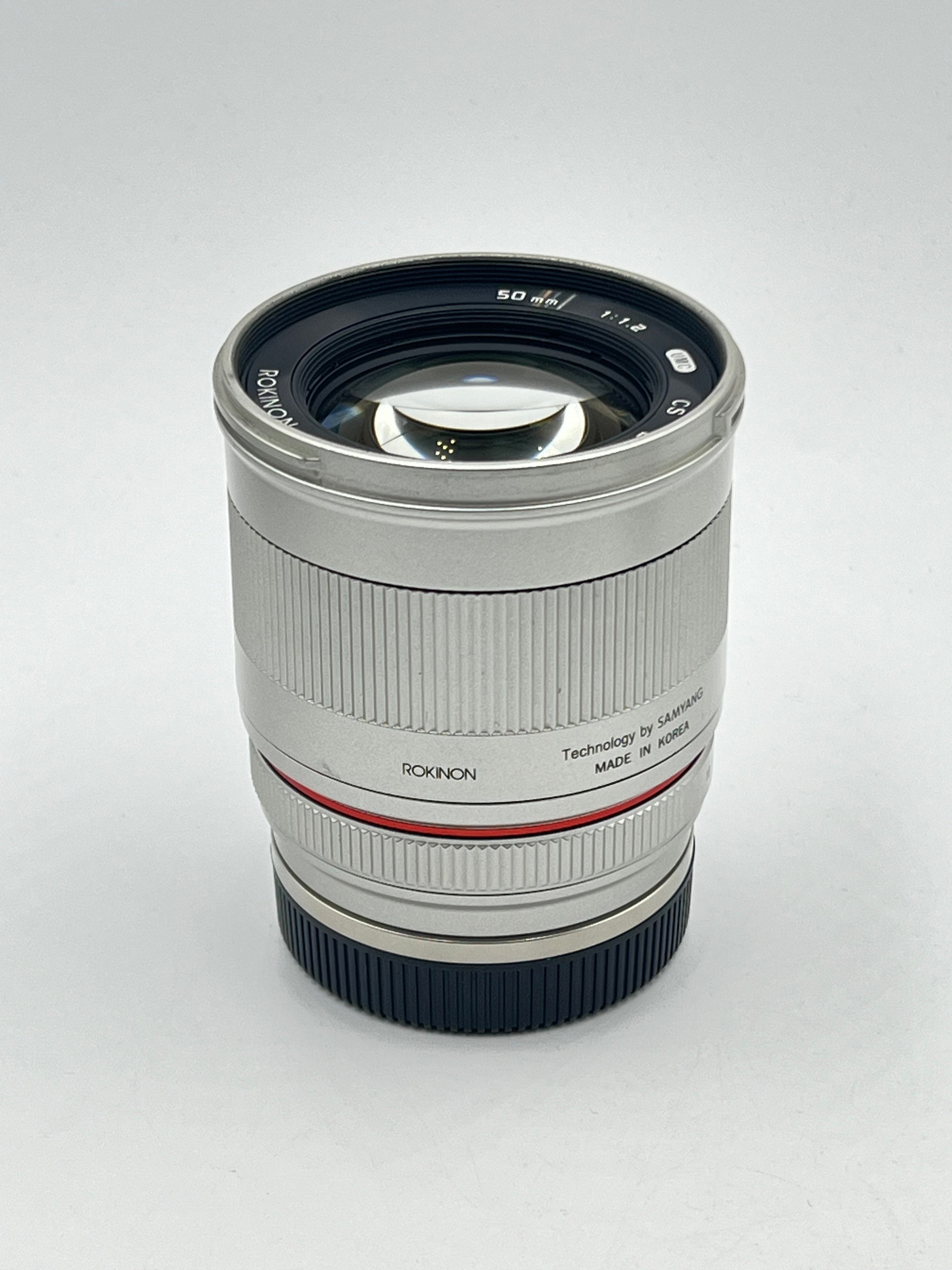 Used Rokinon (Samyang) 50mm f1.2 AS UMC CS E (Sony-E) Silver Lens