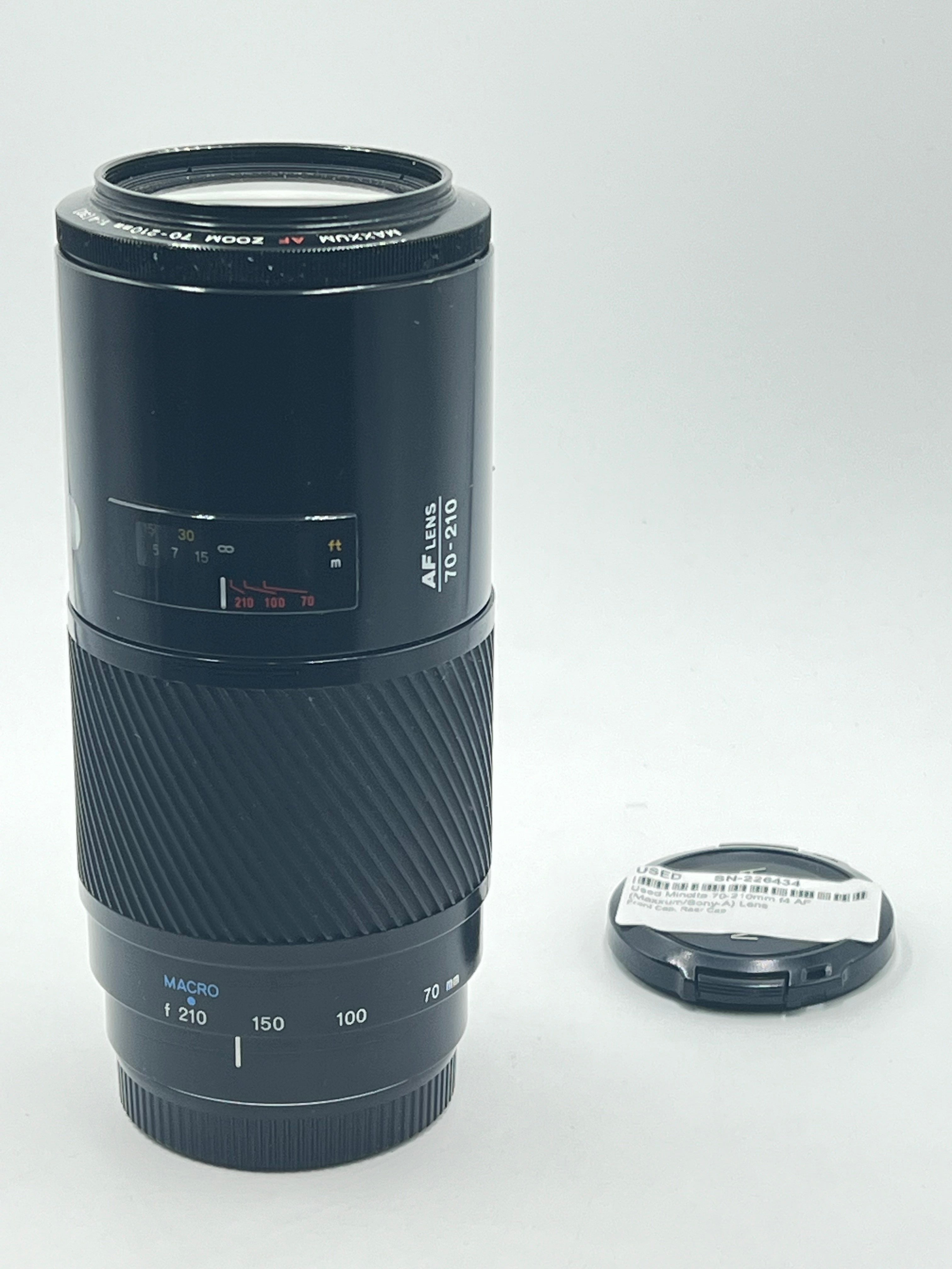 Used Minolta 70-210mm f4 AF (Maxxum/Sony-A) Lens