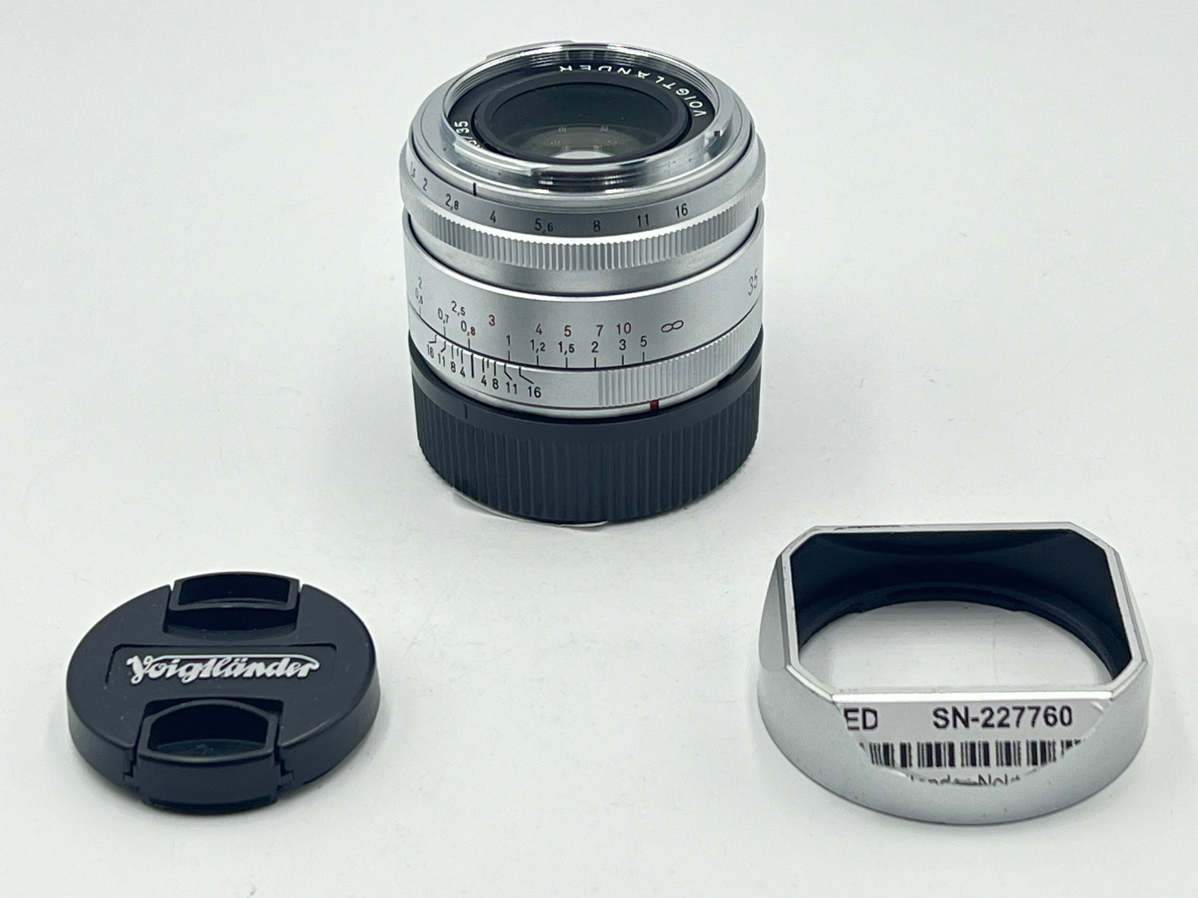 Used Voigtlander Nokton 35mm f1.5 (Leica-M Mount) Lens