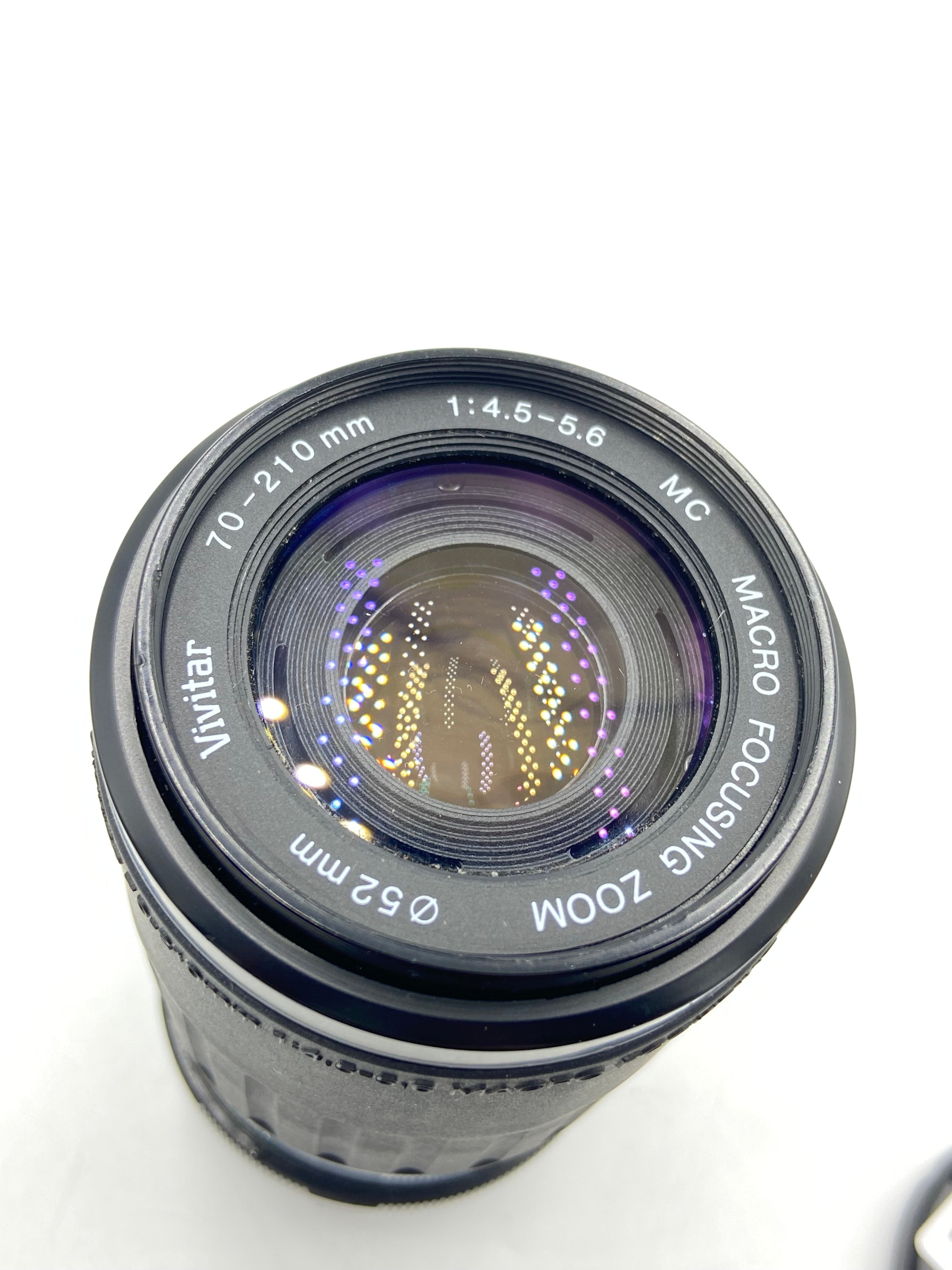 USED Vivitar 70-210mm f/4.5-5.6 Lens for Minolta MD