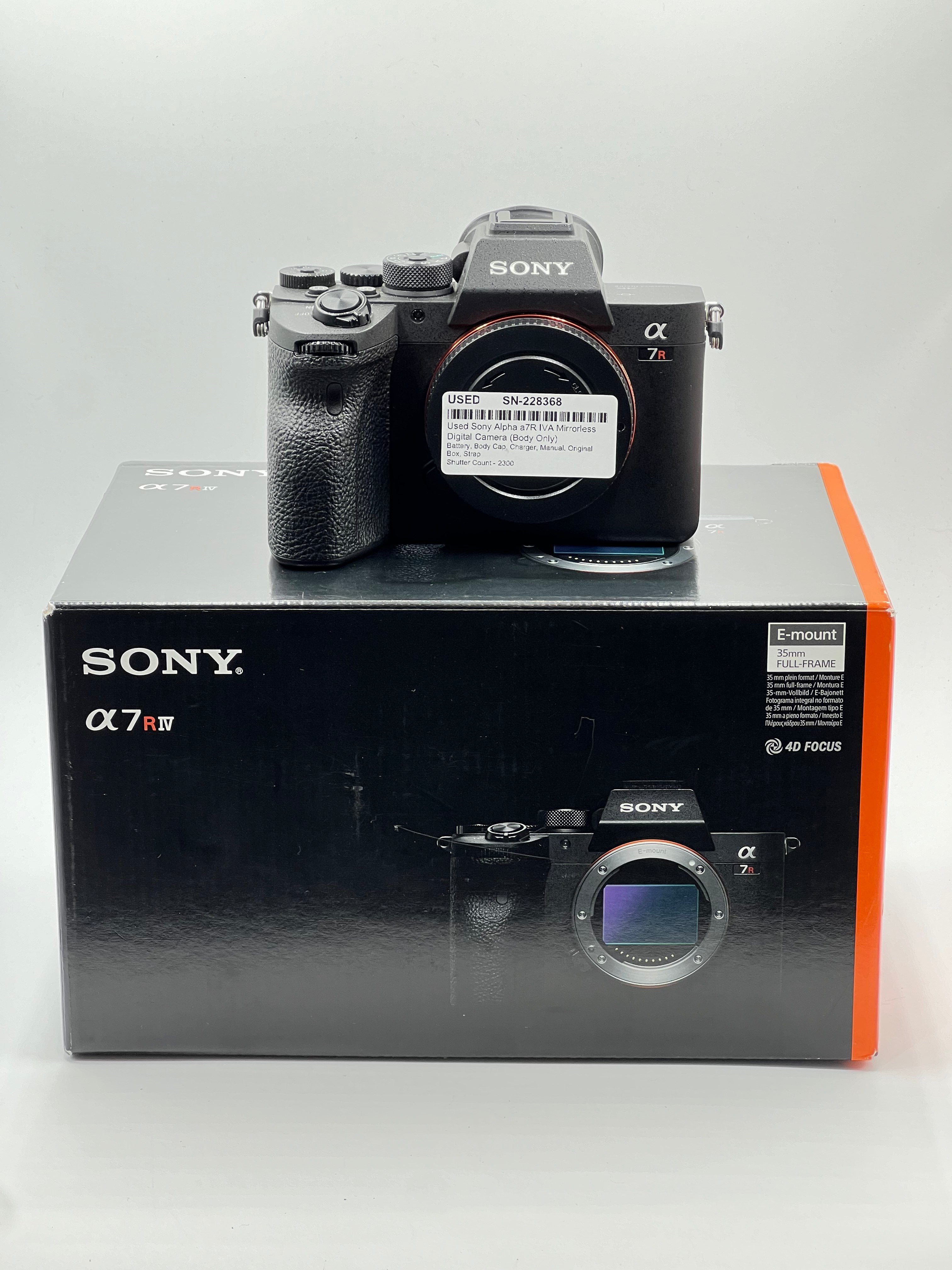 Used Sony Alpha a7R IVA Mirrorless Digital Camera (Body Only)