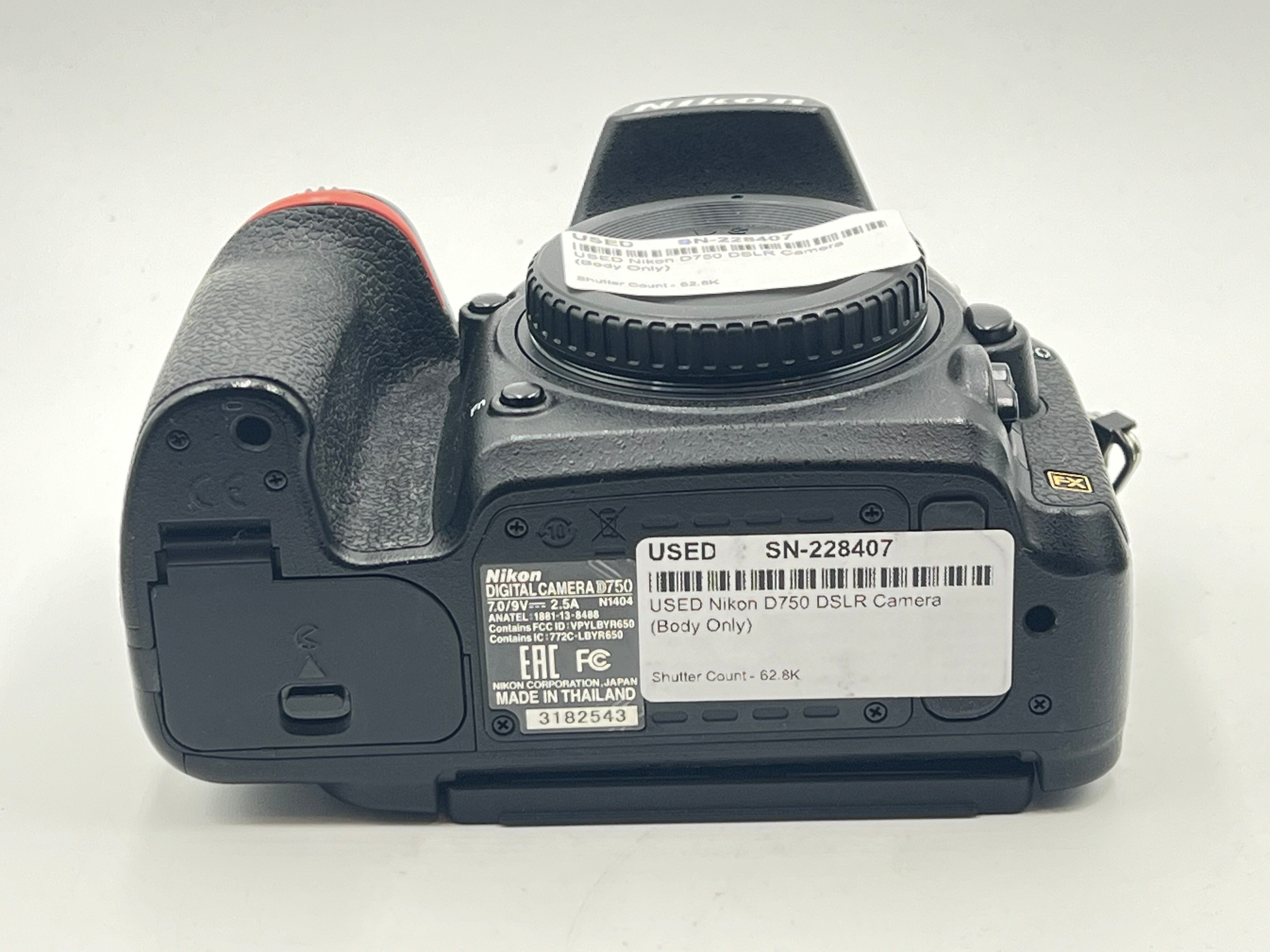 USED Nikon D750 DSLR Camera (Body Only)