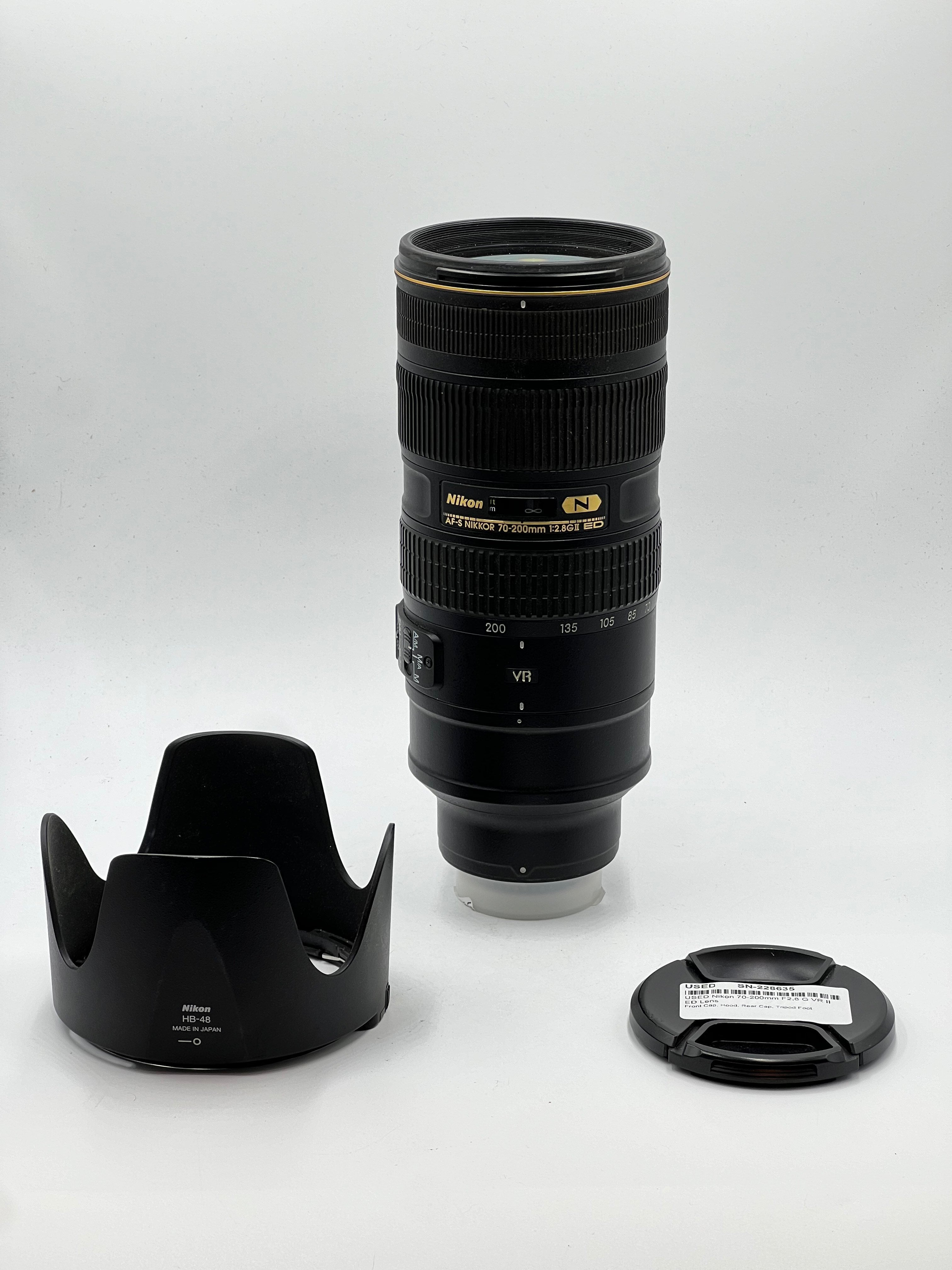 USED Nikon 70-200mm F2.8 G VR II ED Lens